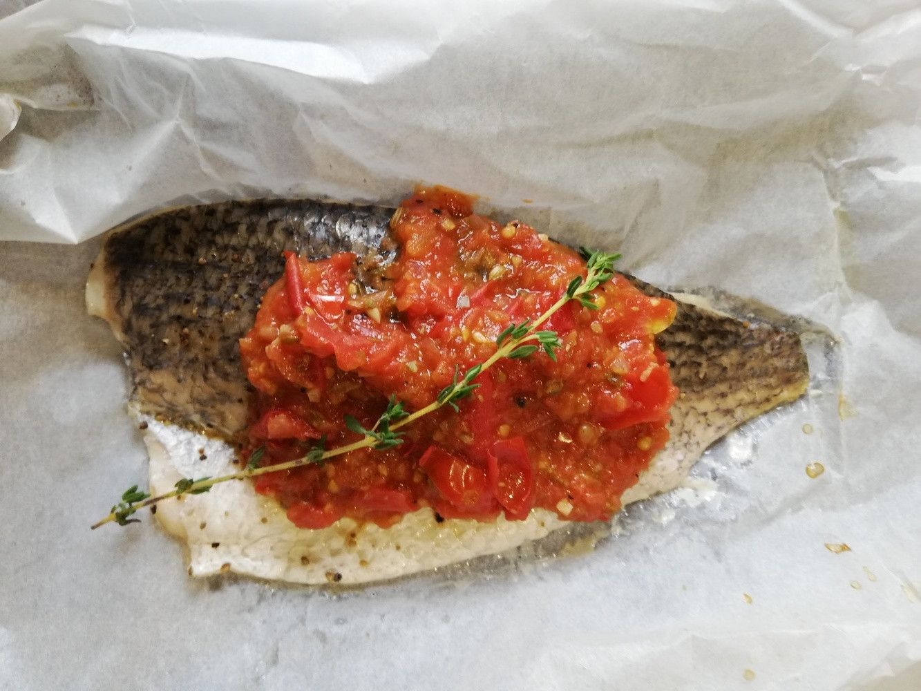 低醣料理 <海鮮> 地中海紙包魚