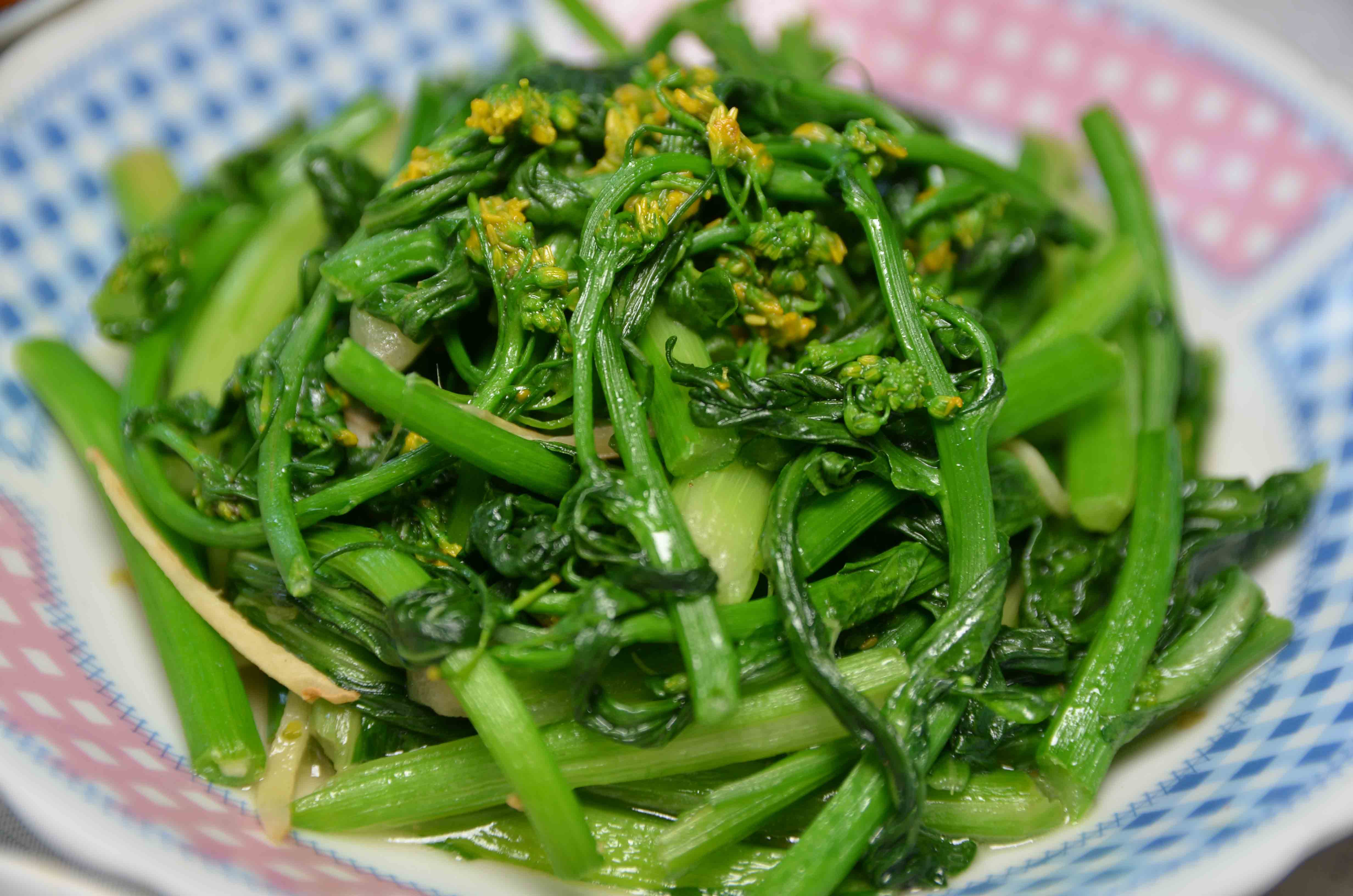 清炒油菜苔怎么做_清炒油菜苔的做法_桃之夭梅梅_豆果美食