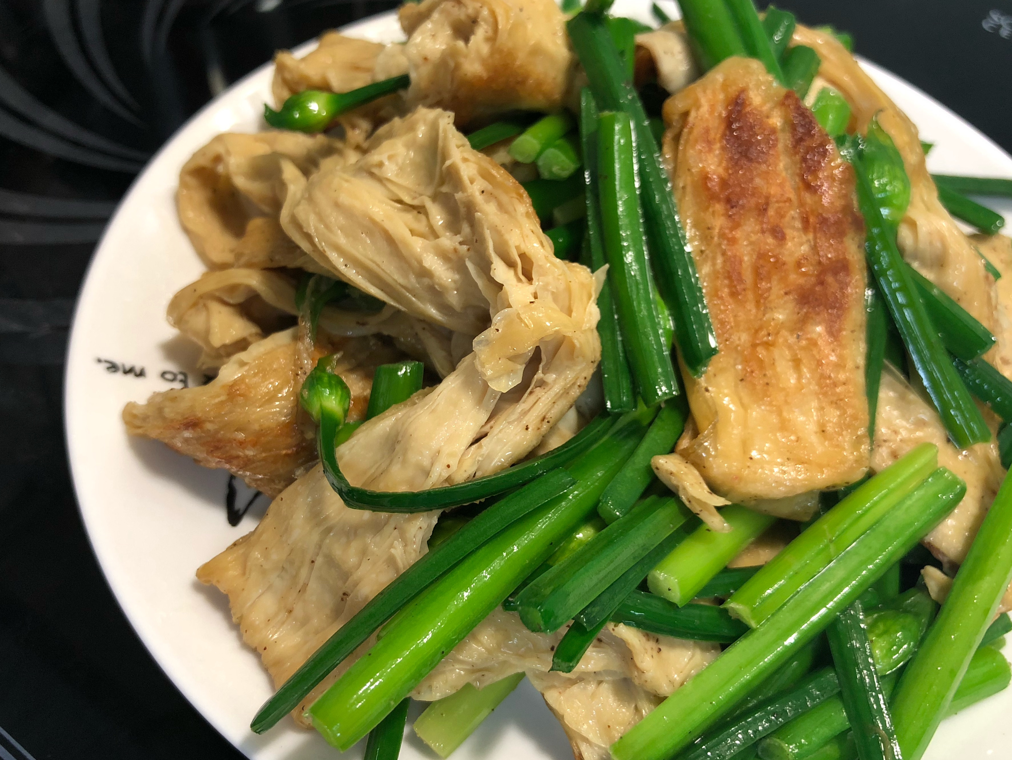 減醣 韭菜花炒豆包by 瀚霓媽咪小小廚房 愛料理