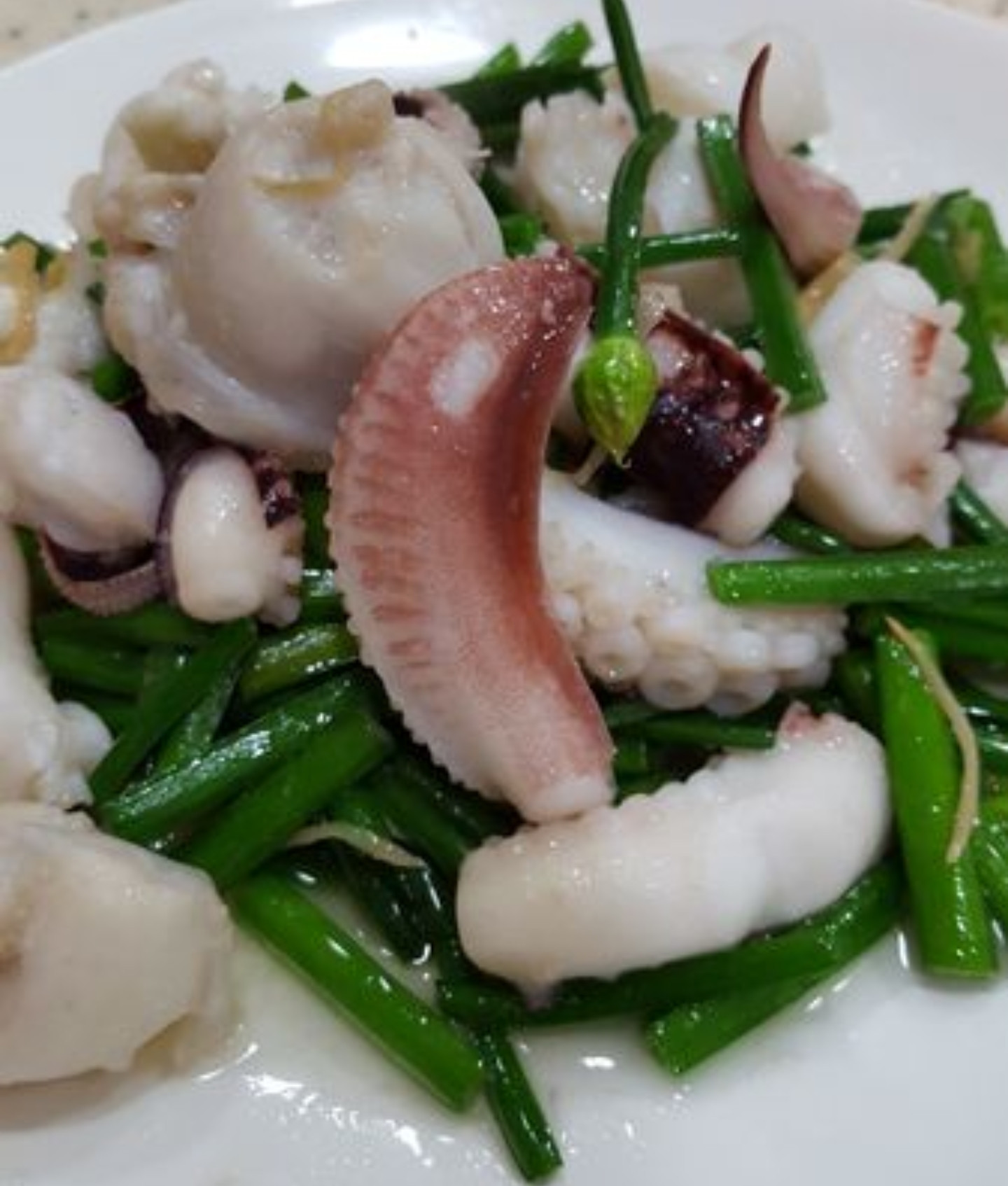 古早味韭菜花炒花枝by 戚小媽 愛料理