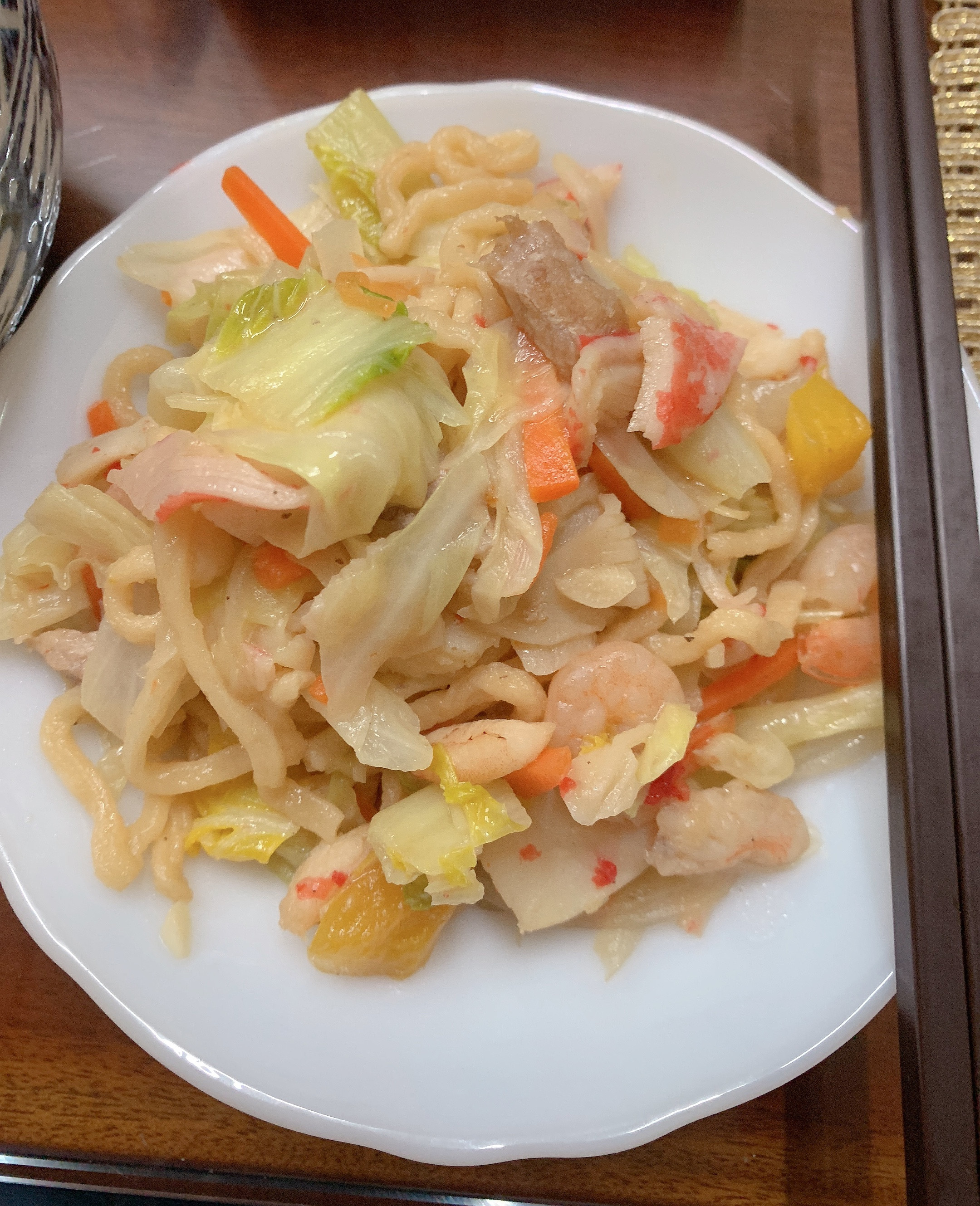 炒蔬菜海鮮意麵 簡單炒麵