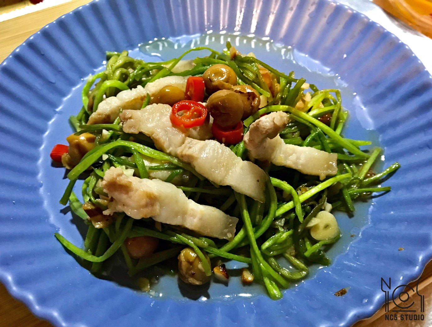 全聯食譜之爸爸回家做晚飯 破布子炒水蓮by 生活美食家nancy老師 Nc5 愛料理