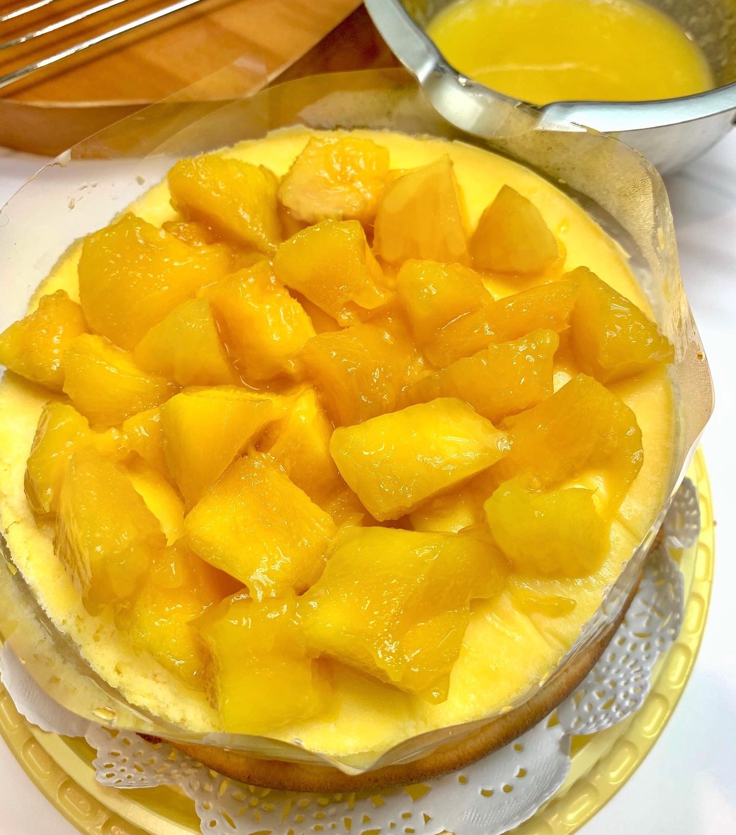 芒果輕乳酪蛋糕