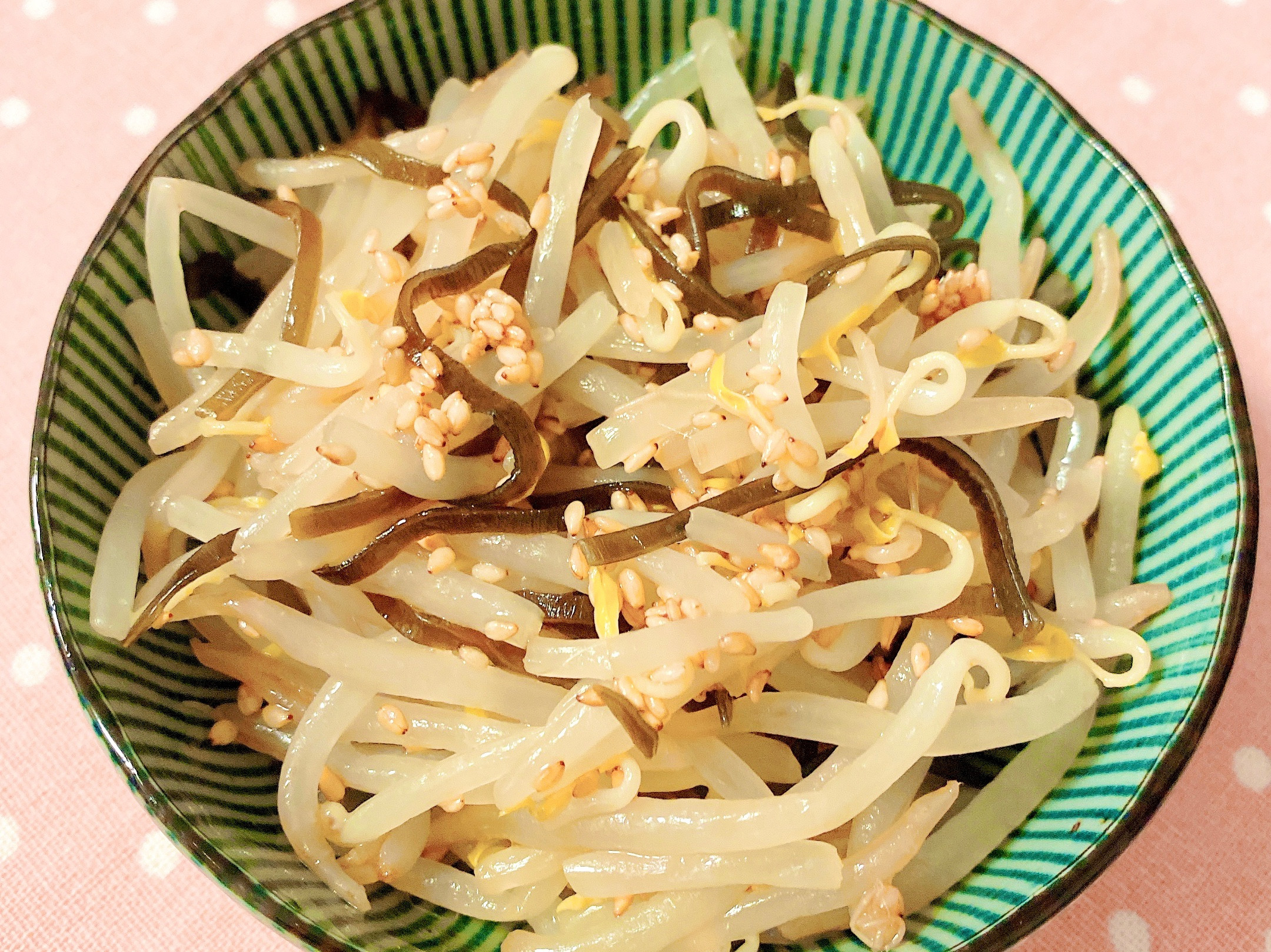 日式小菜-涼拌塩昆布豆芽菜