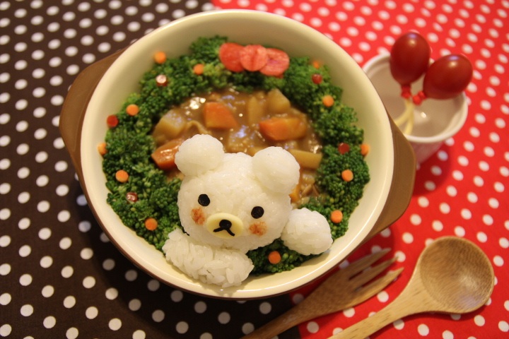 Kitty喵-聖誕快樂☆♪〜咖哩拉拉熊飯糰