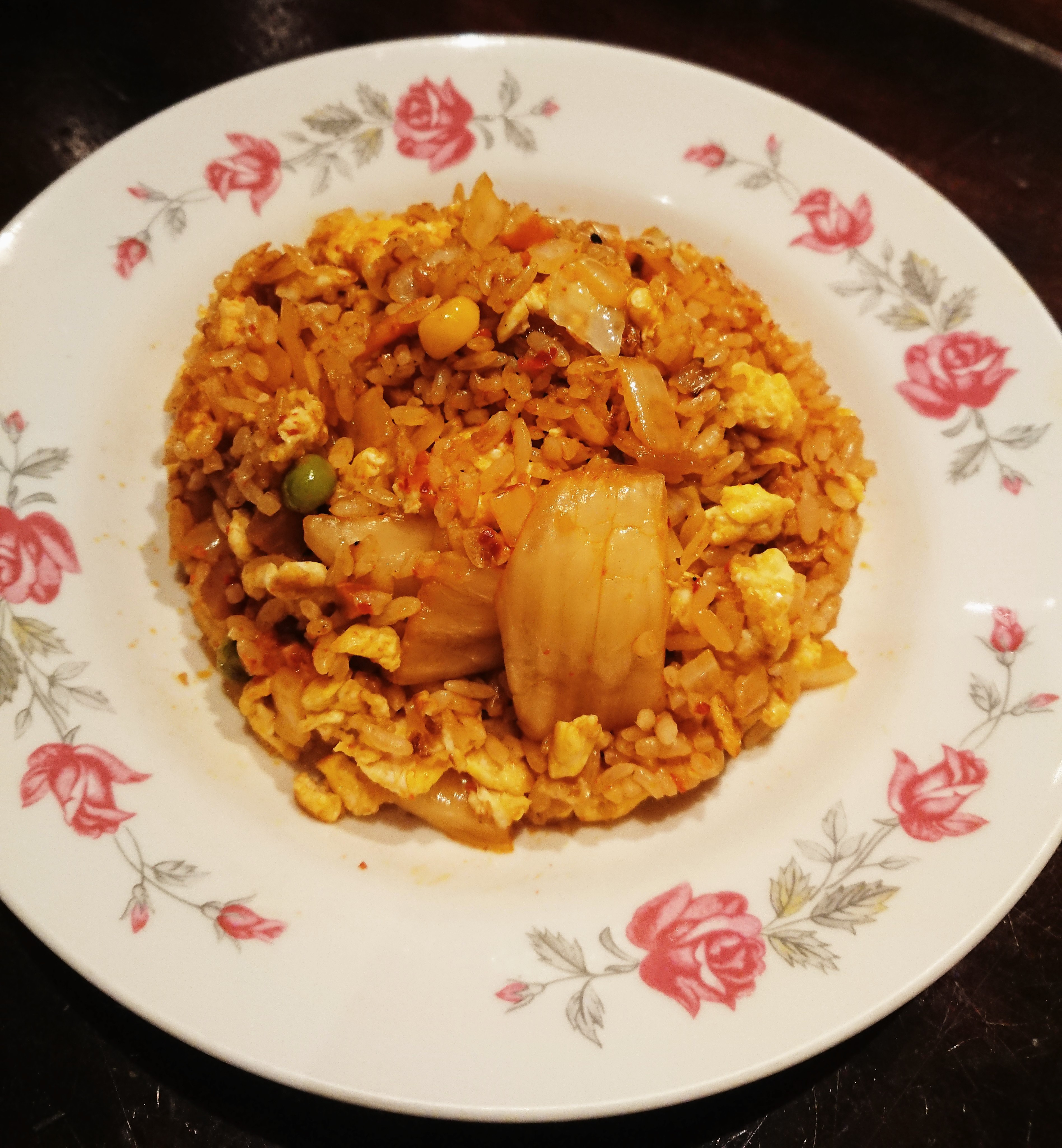 韓式泡菜火腿（培根）蛋炒飯