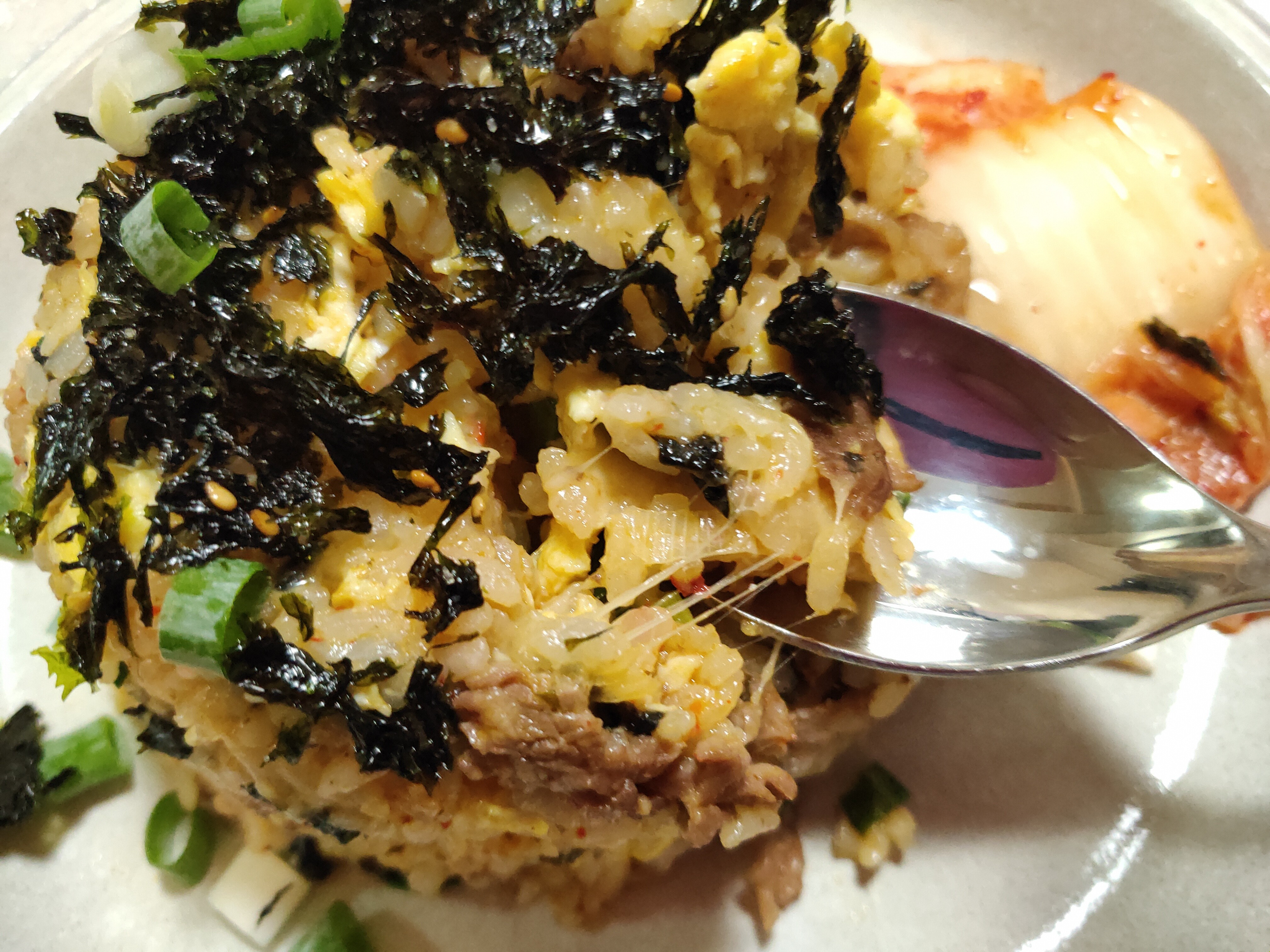 韓式泡菜牛肉起司炒飯