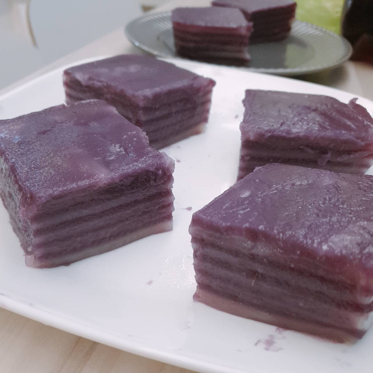 晶瑩剔透紫薯千層糕
