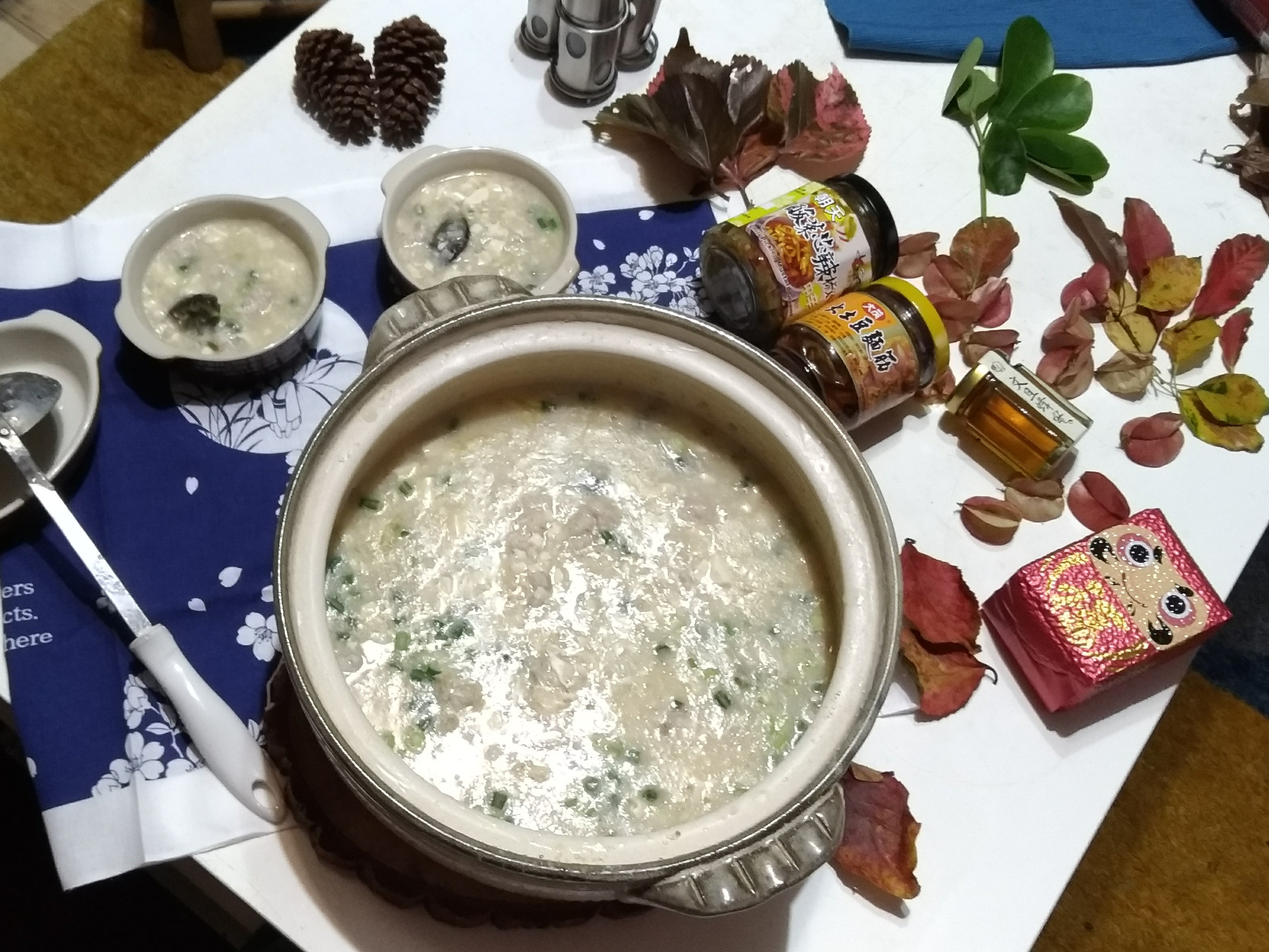 澎湖石蟹🦀蟹黃皮蛋瘦肉粥
