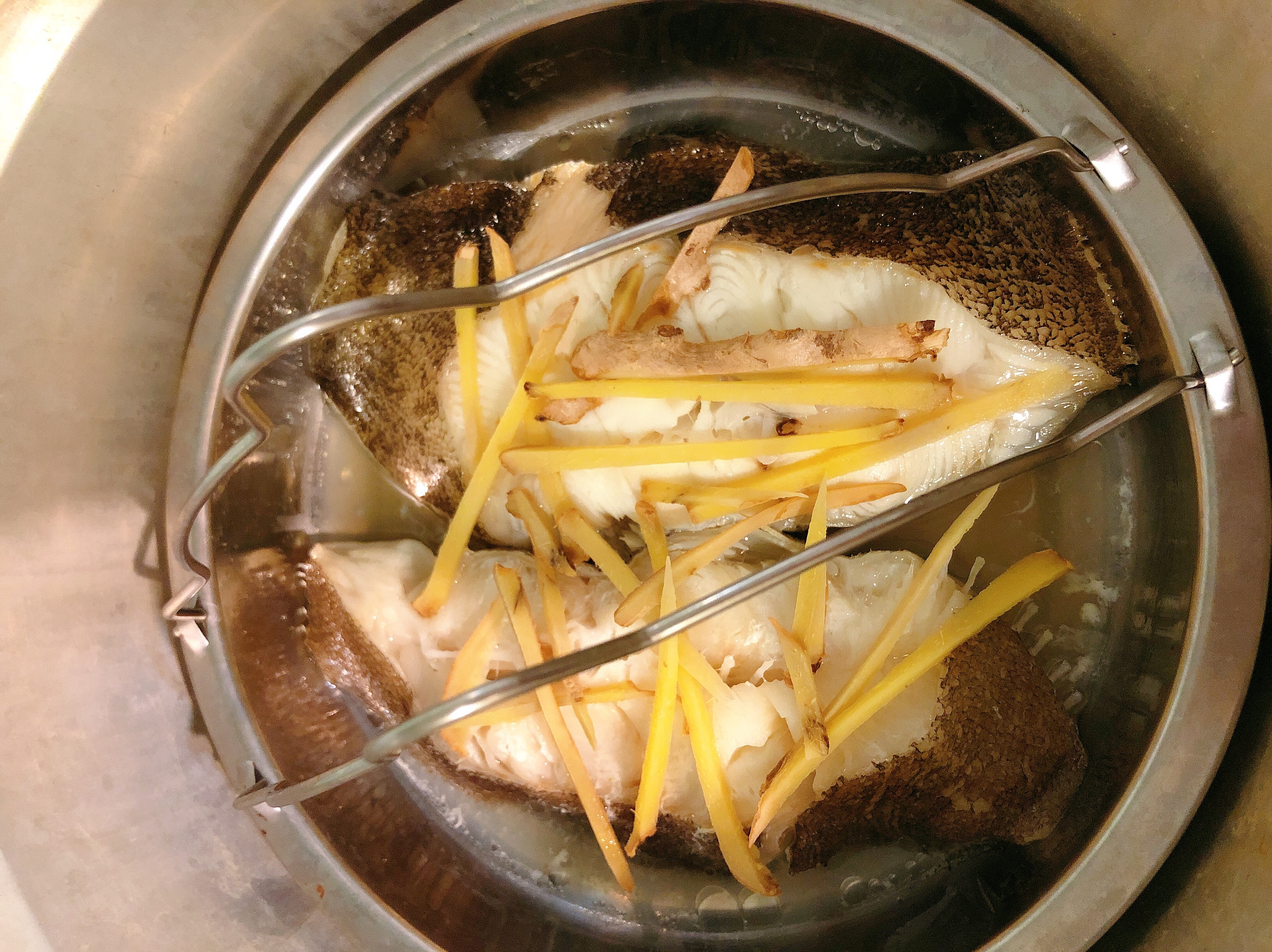 大同電鍋-清蒸鱈魚/大比目魚-簡單料理
