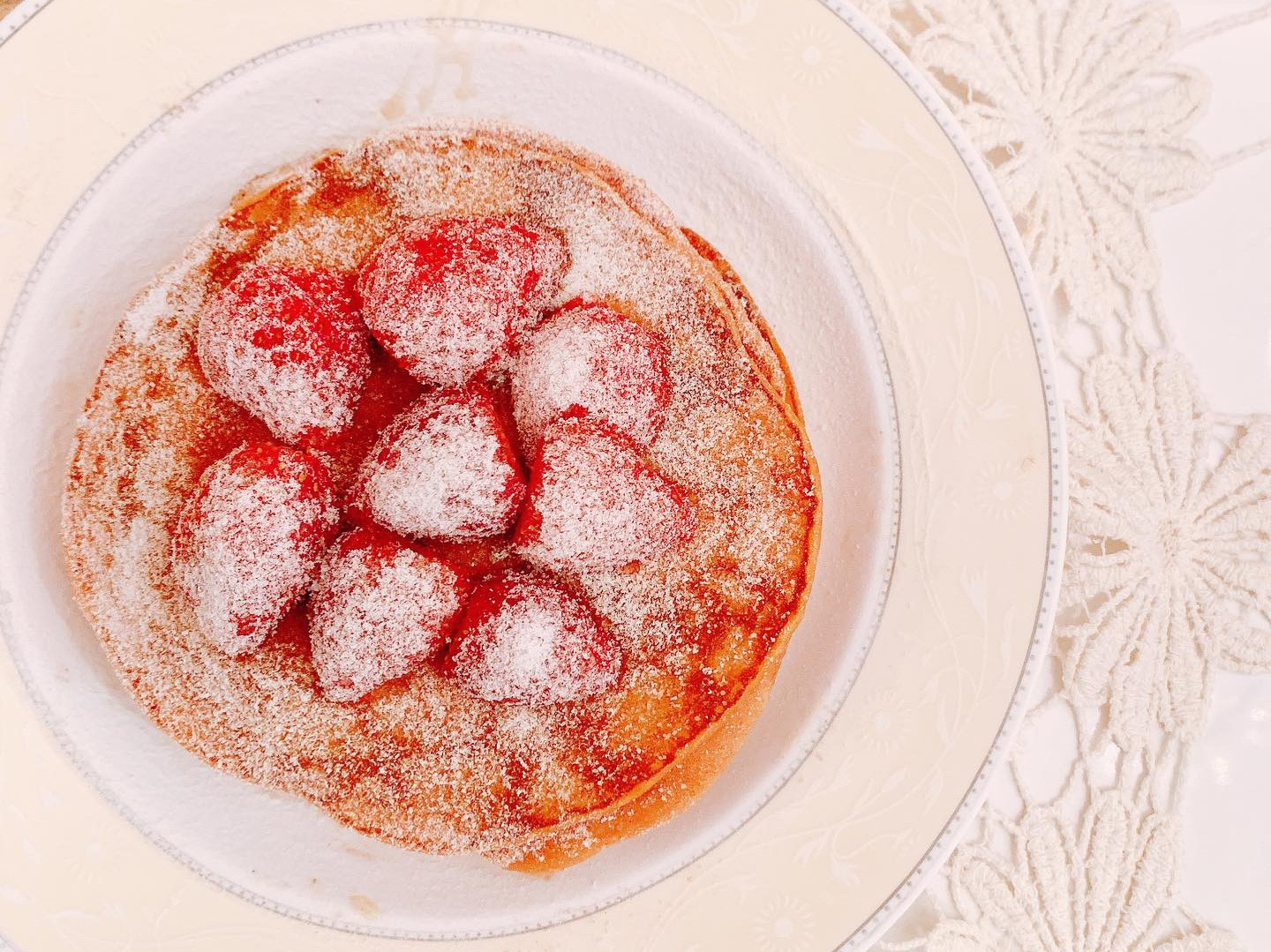 高蛋白草莓鬆餅（無糖奶蛋