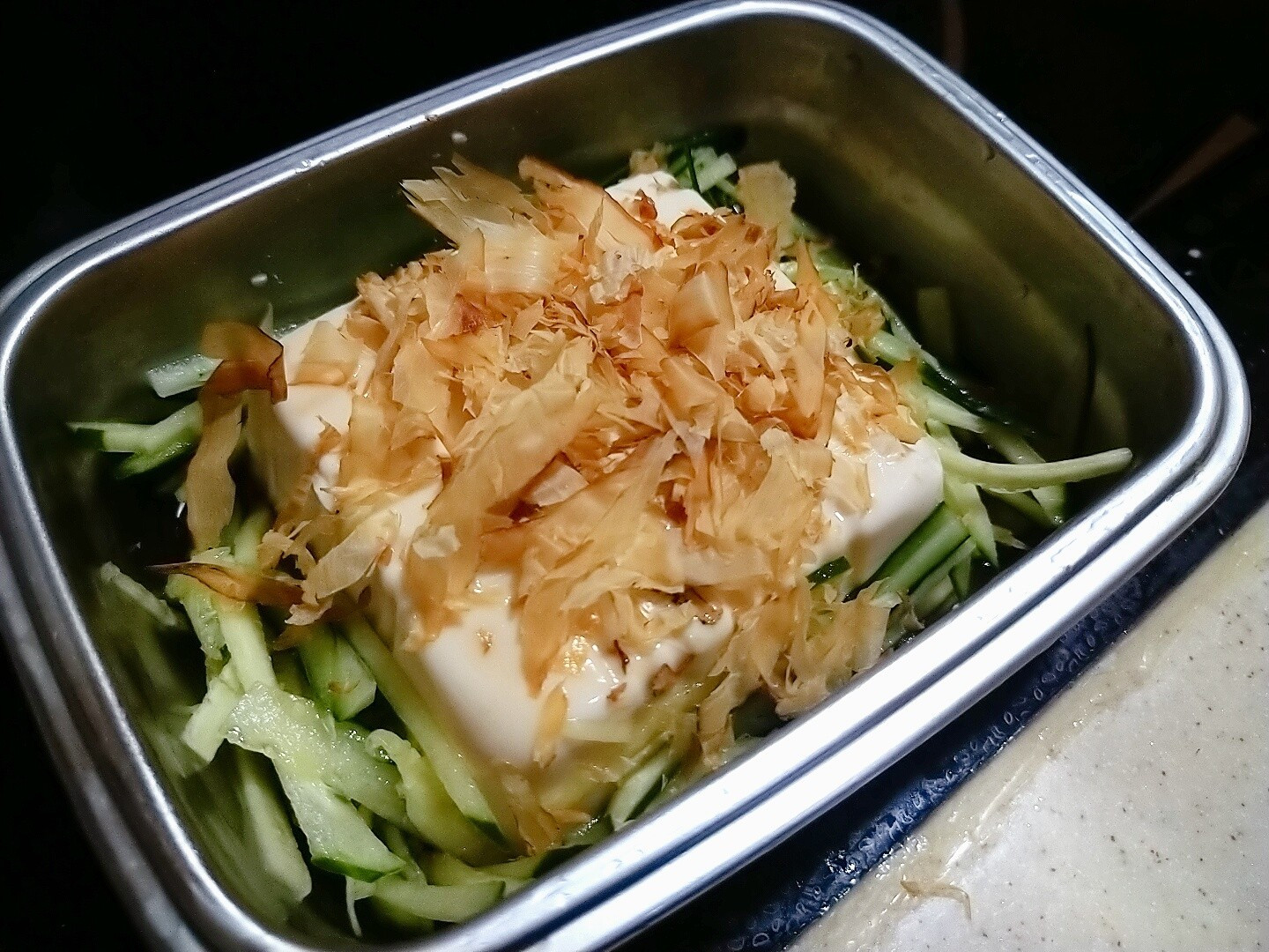 清爽的日式小黃瓜豆腐