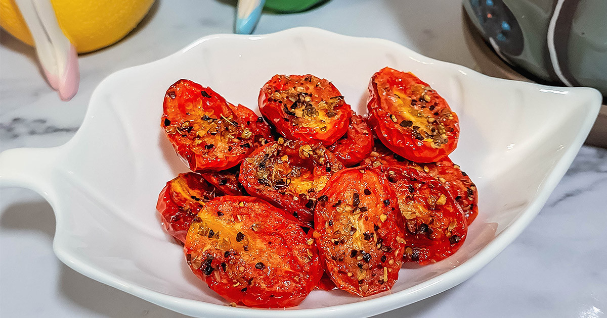 義式香料小蕃茄 (烤箱料理) 冰箱常備菜