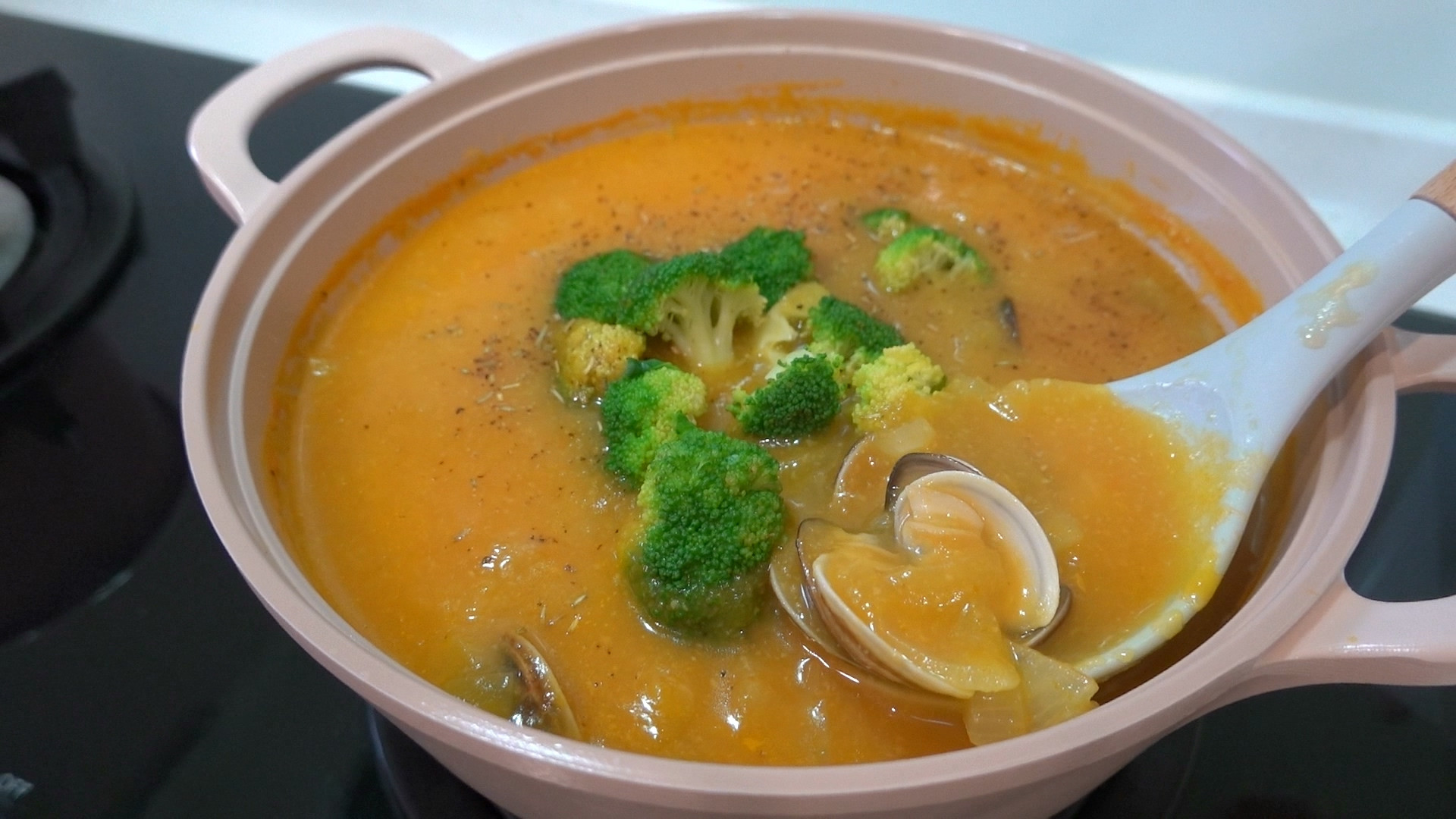 南瓜蛤蜊濃湯