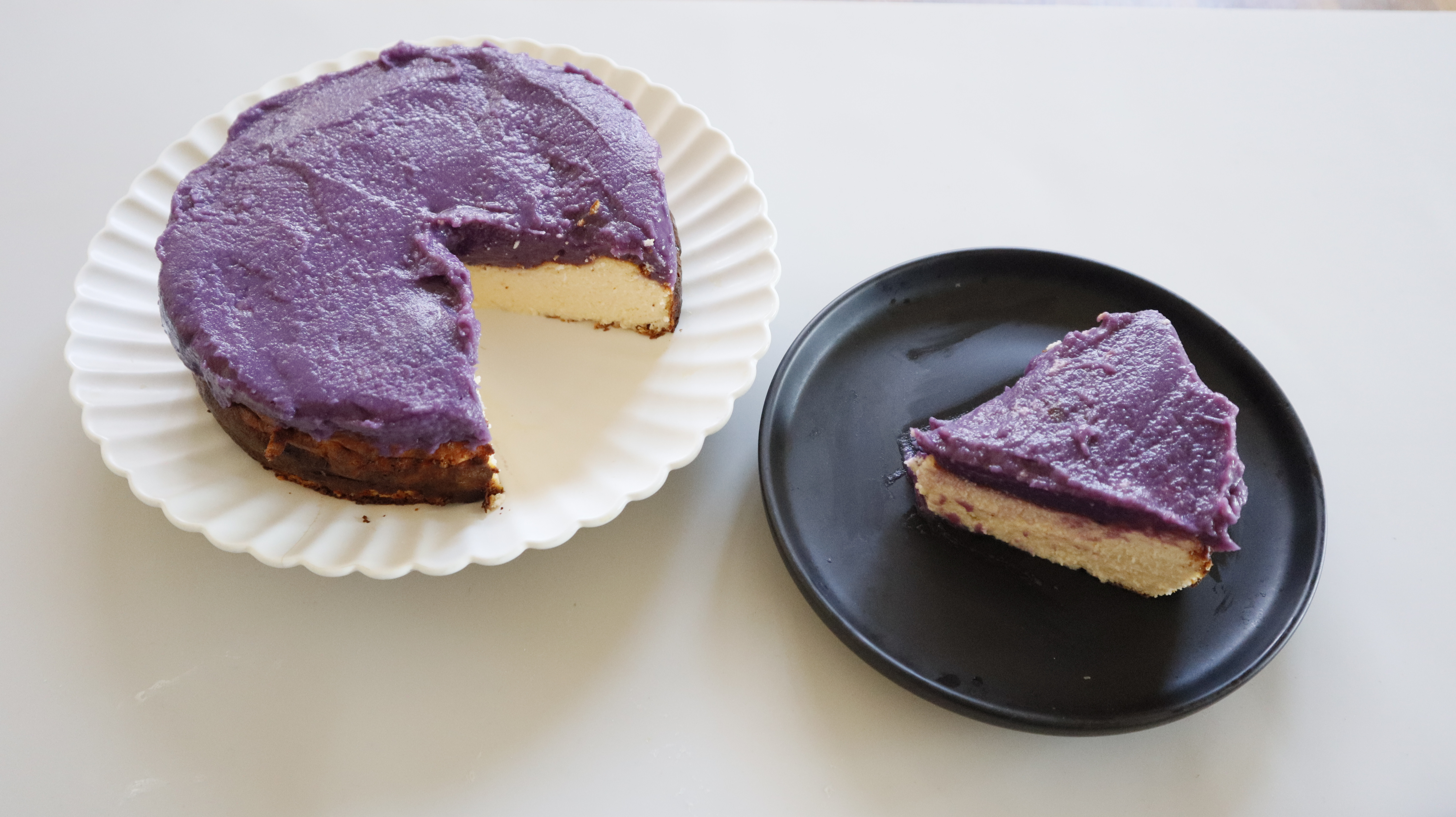 紫地瓜巴斯克蛋糕
