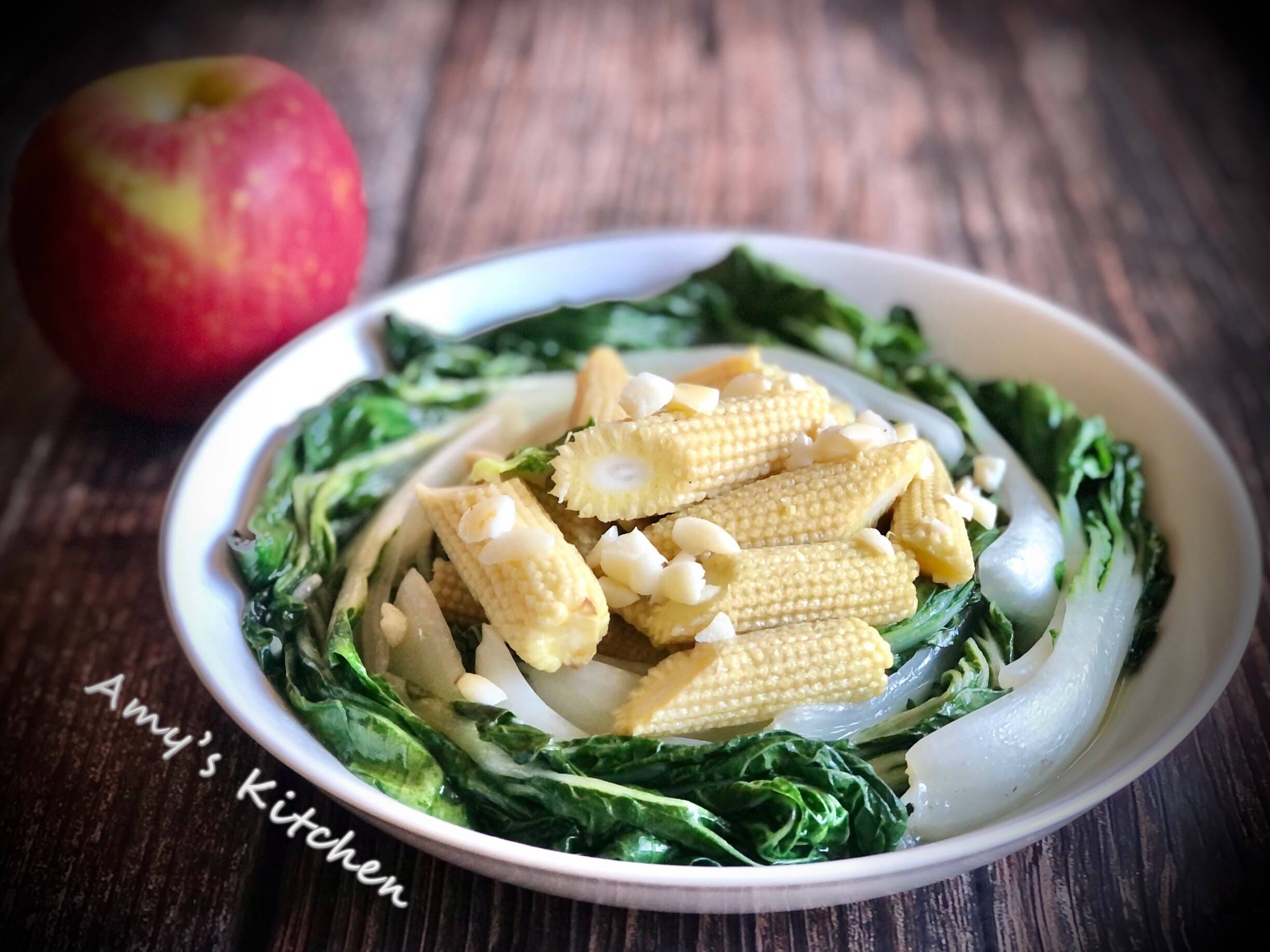 蒜炒奶油白菜 當季食材by Amy S Kitchen 愛料理