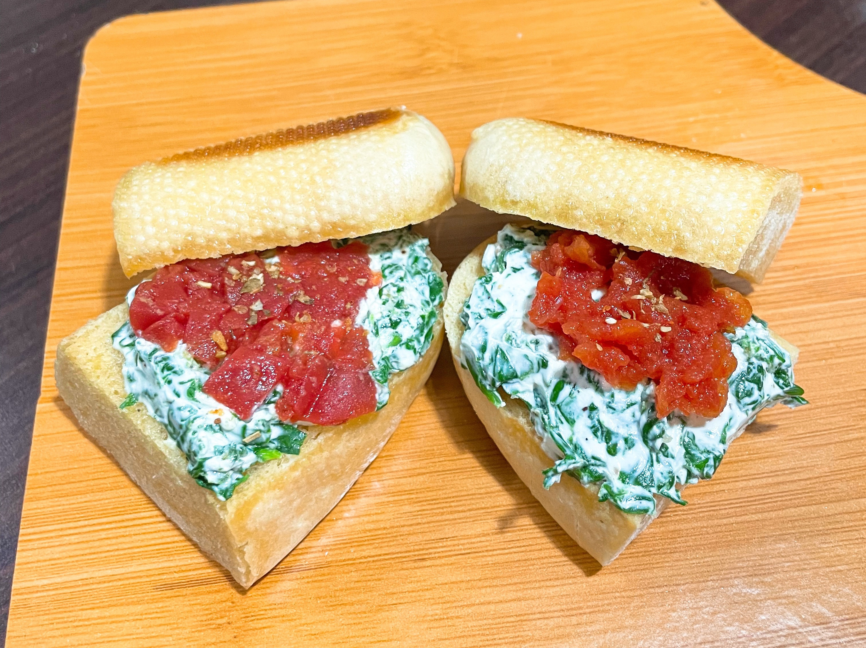 劉太太野餐篇❤️菠菜乳酪抹醬三明治❤️