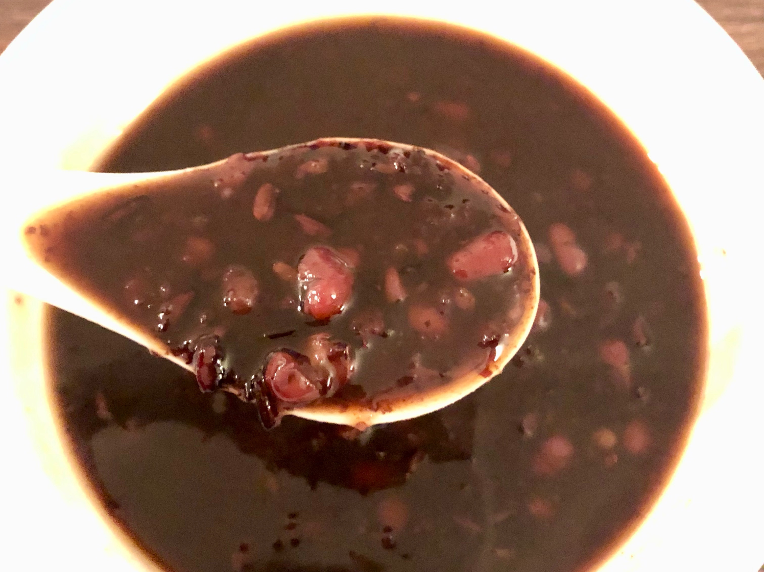超簡單紫米紅豆湯（飯鍋版免浸泡）
