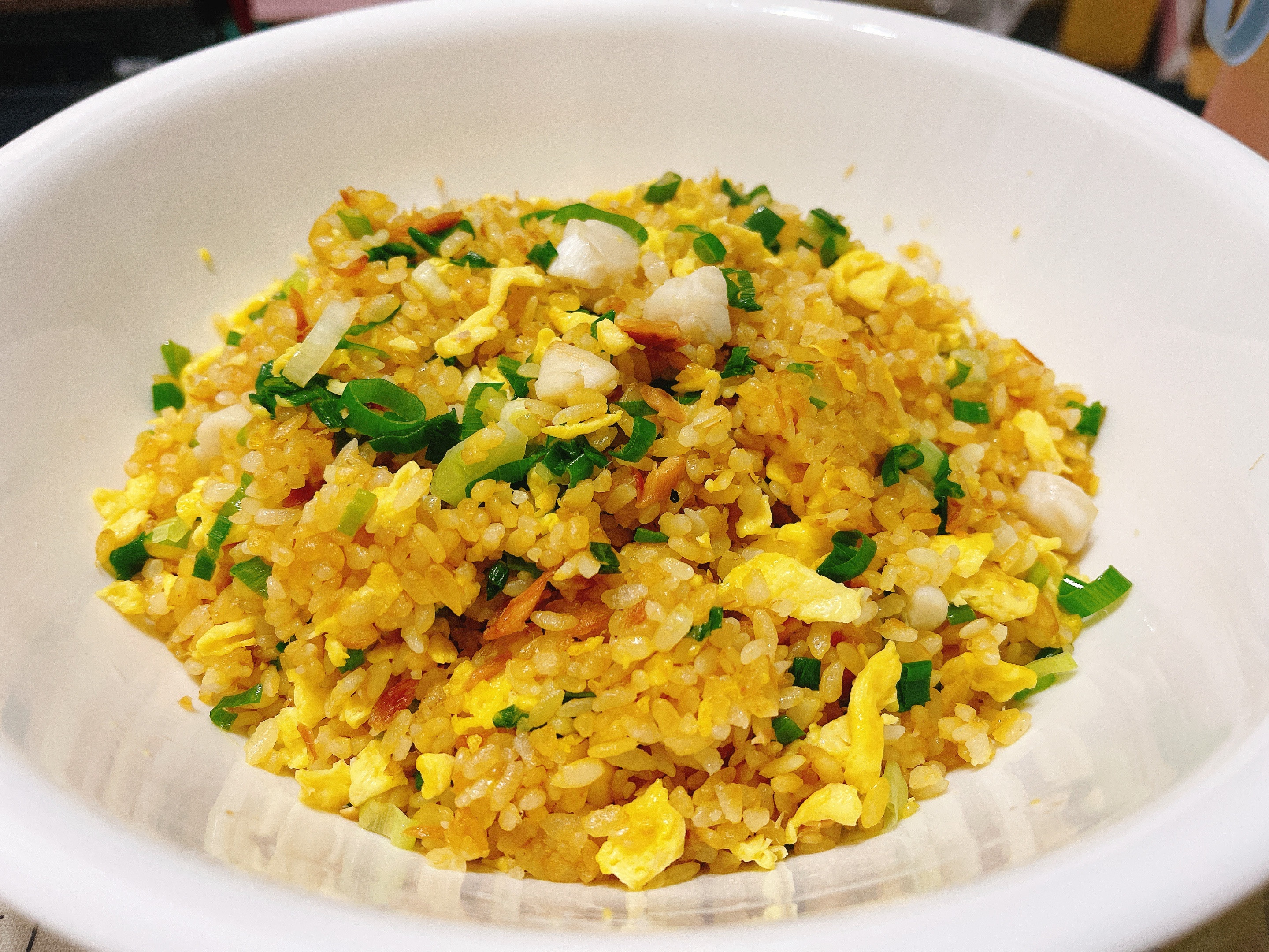 黃金蛋炒飯（配料：鮪魚罐頭+小干貝）