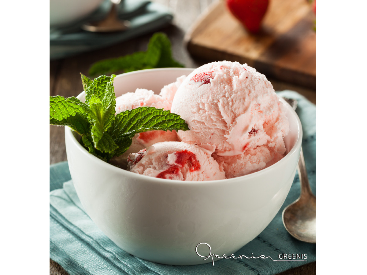 義式草莓牛奶冰淇淋