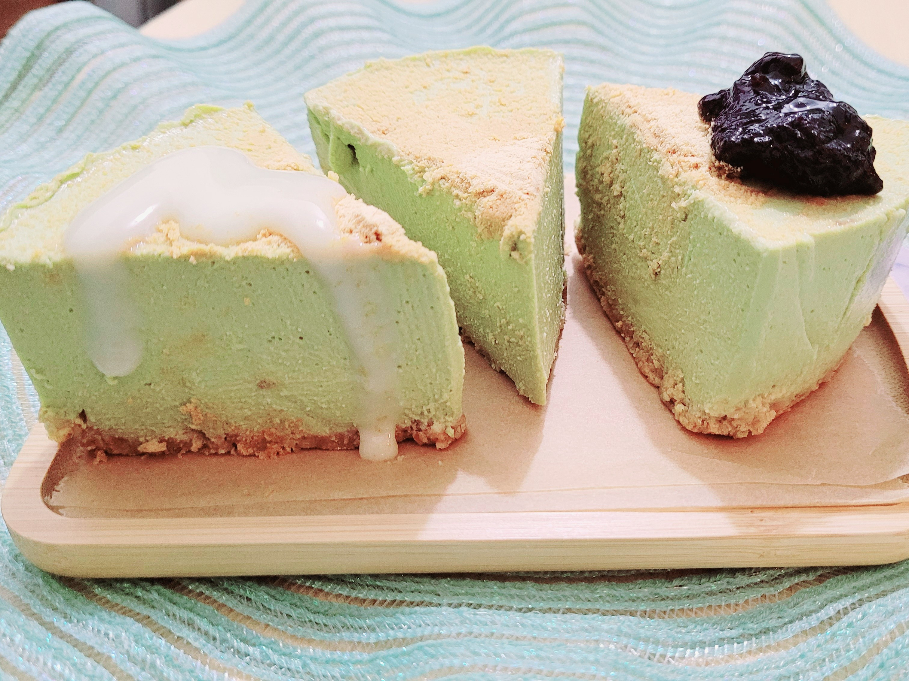 綠茶豆腐涷芝士蛋糕（免焗零失敗）夏天消暑