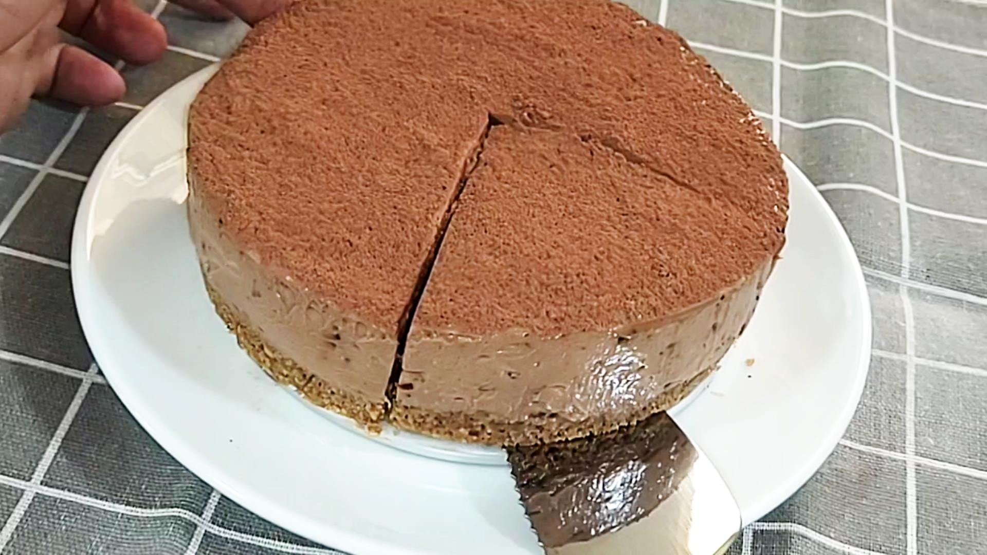 免烤巧克力起司蛋糕~只用4種材料