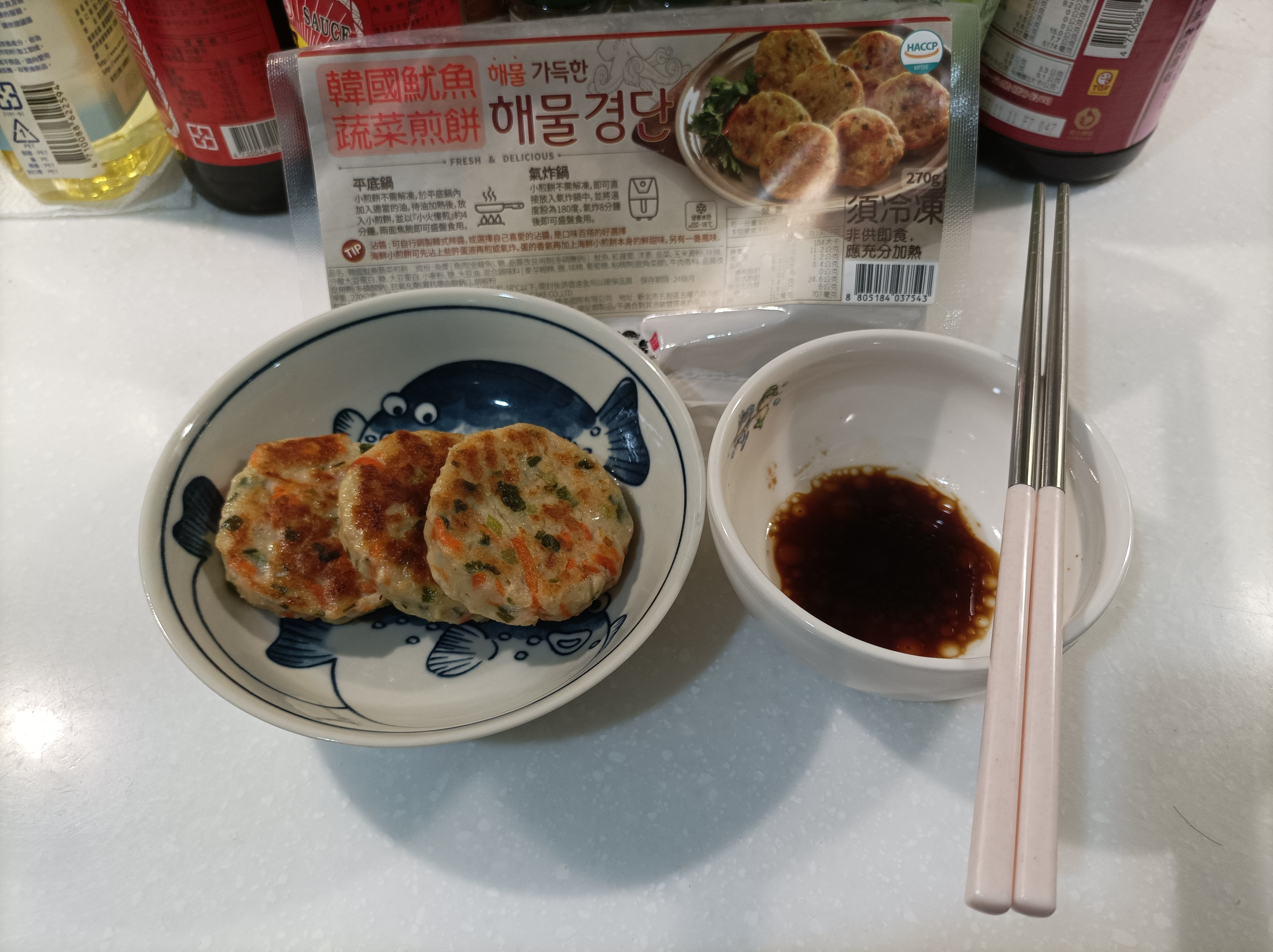 韓國魷魚蔬菜煎餅-台式沾醬