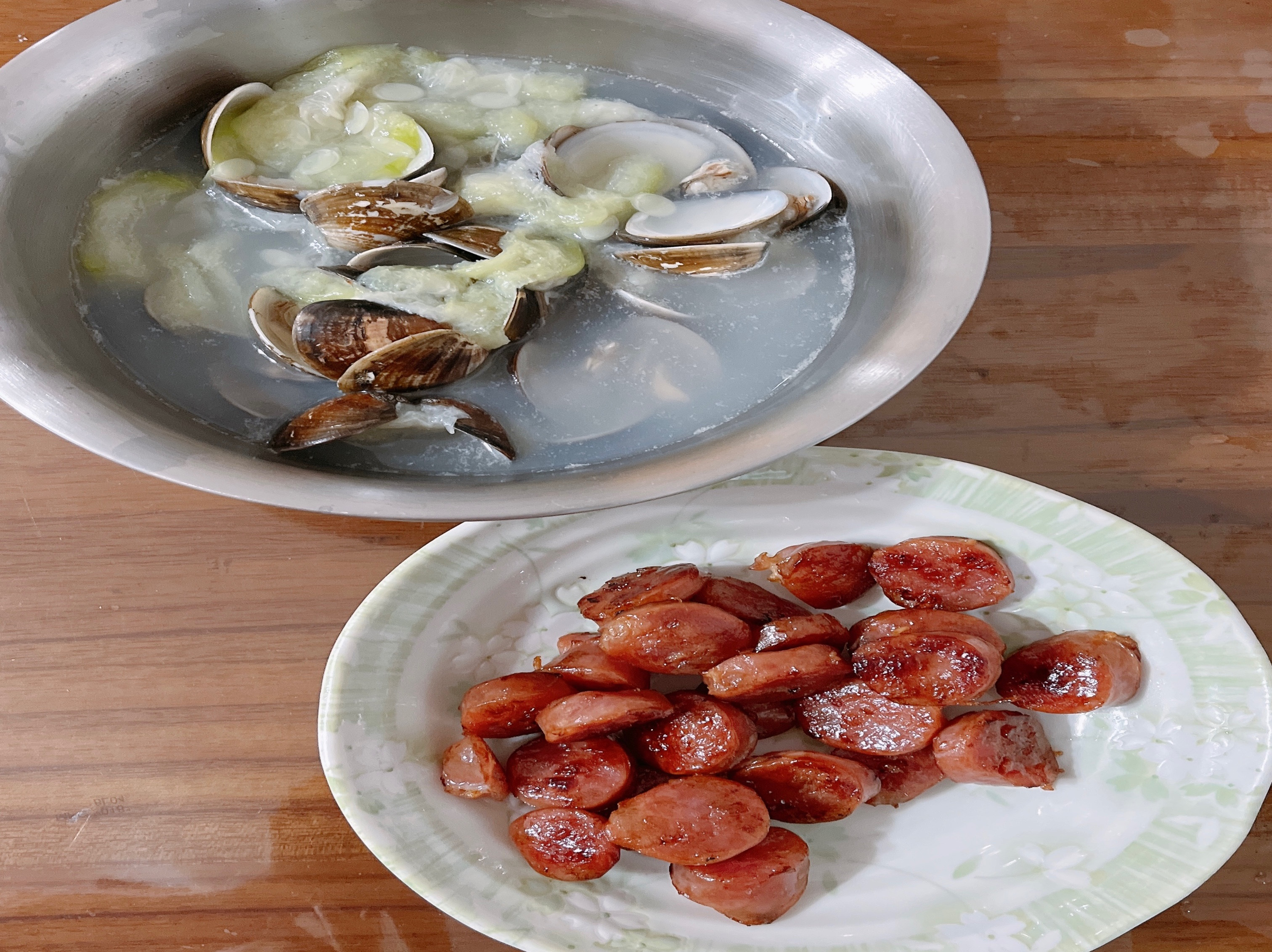 EP22🍱絲瓜蛤蜊、煎香腸