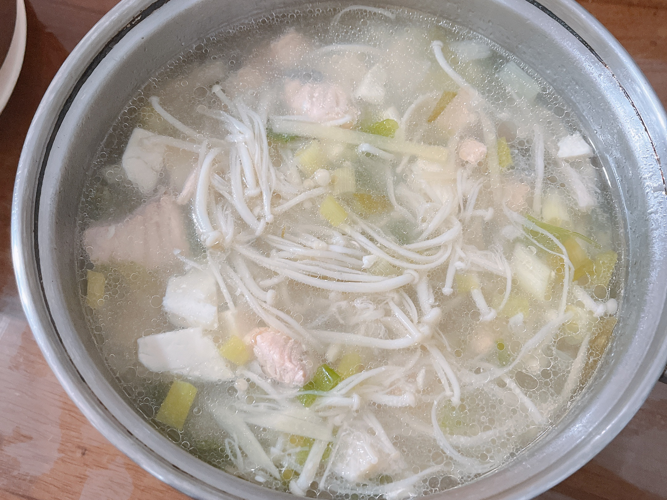 EP35🍱鮭魚金針菇豆腐湯