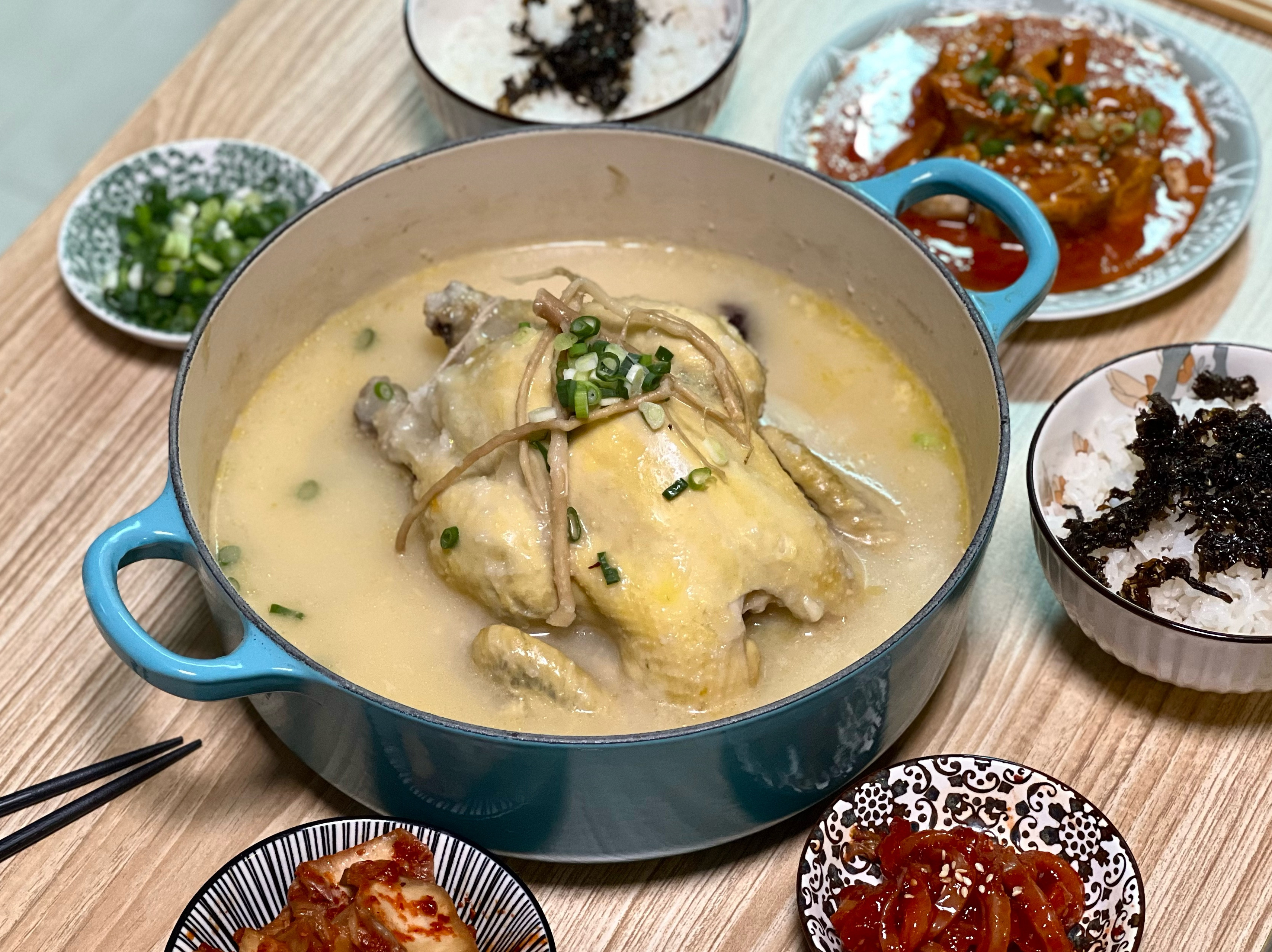 韓式人蔘糯米雞湯 (白米版)