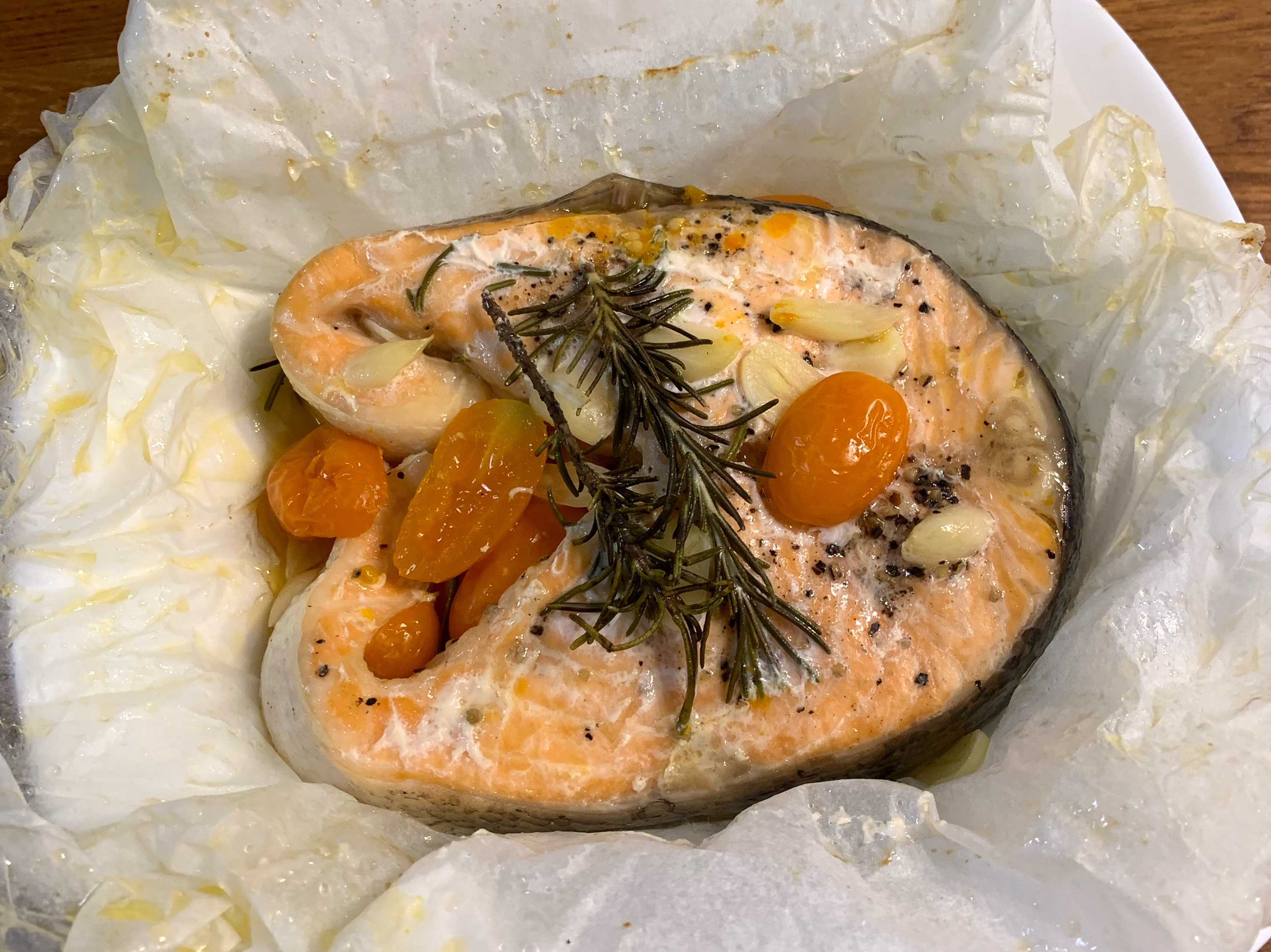 迷迭香烤鮭魚