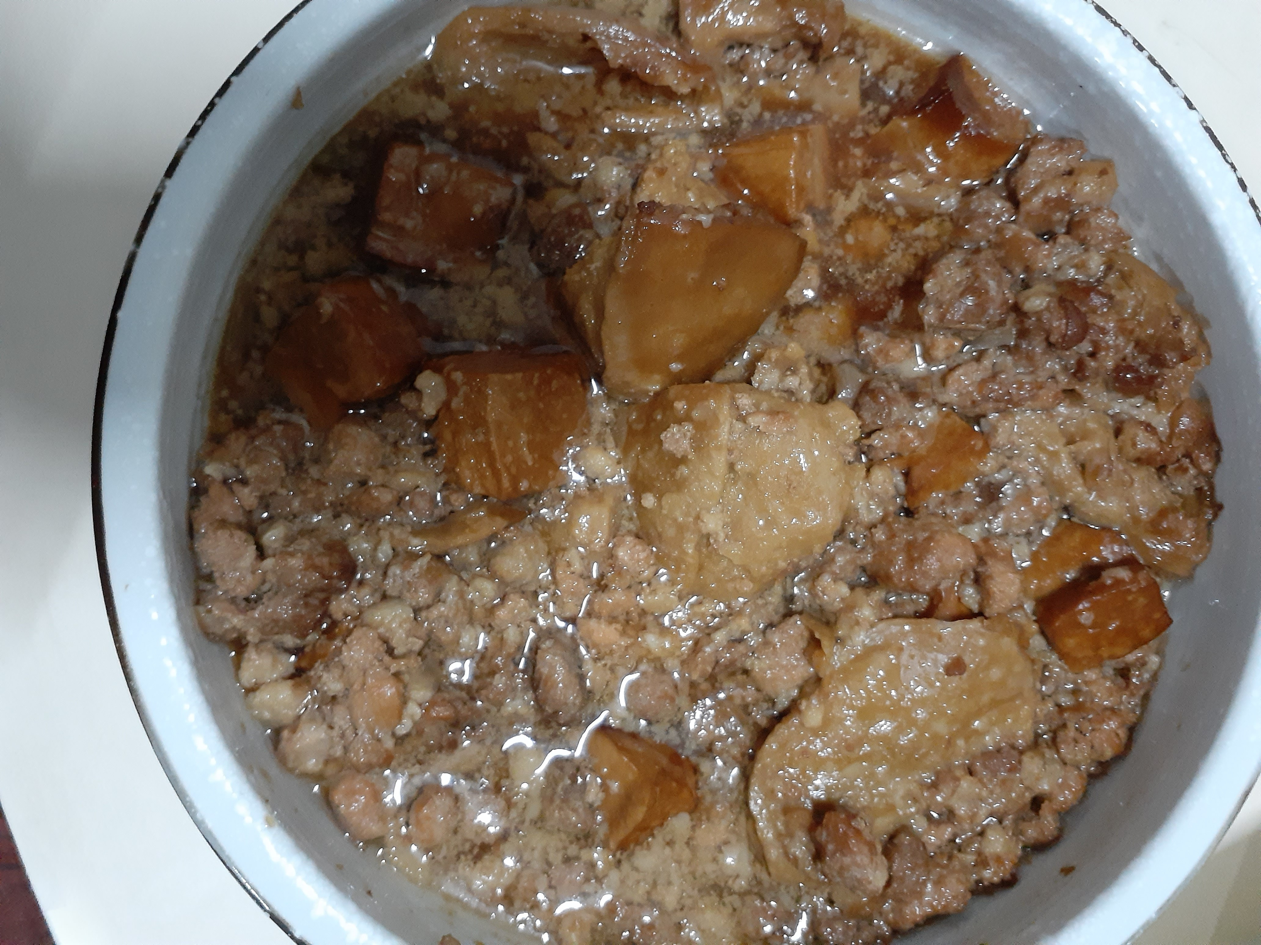 我的家常菜～滷肉燥豆干丁麵筋