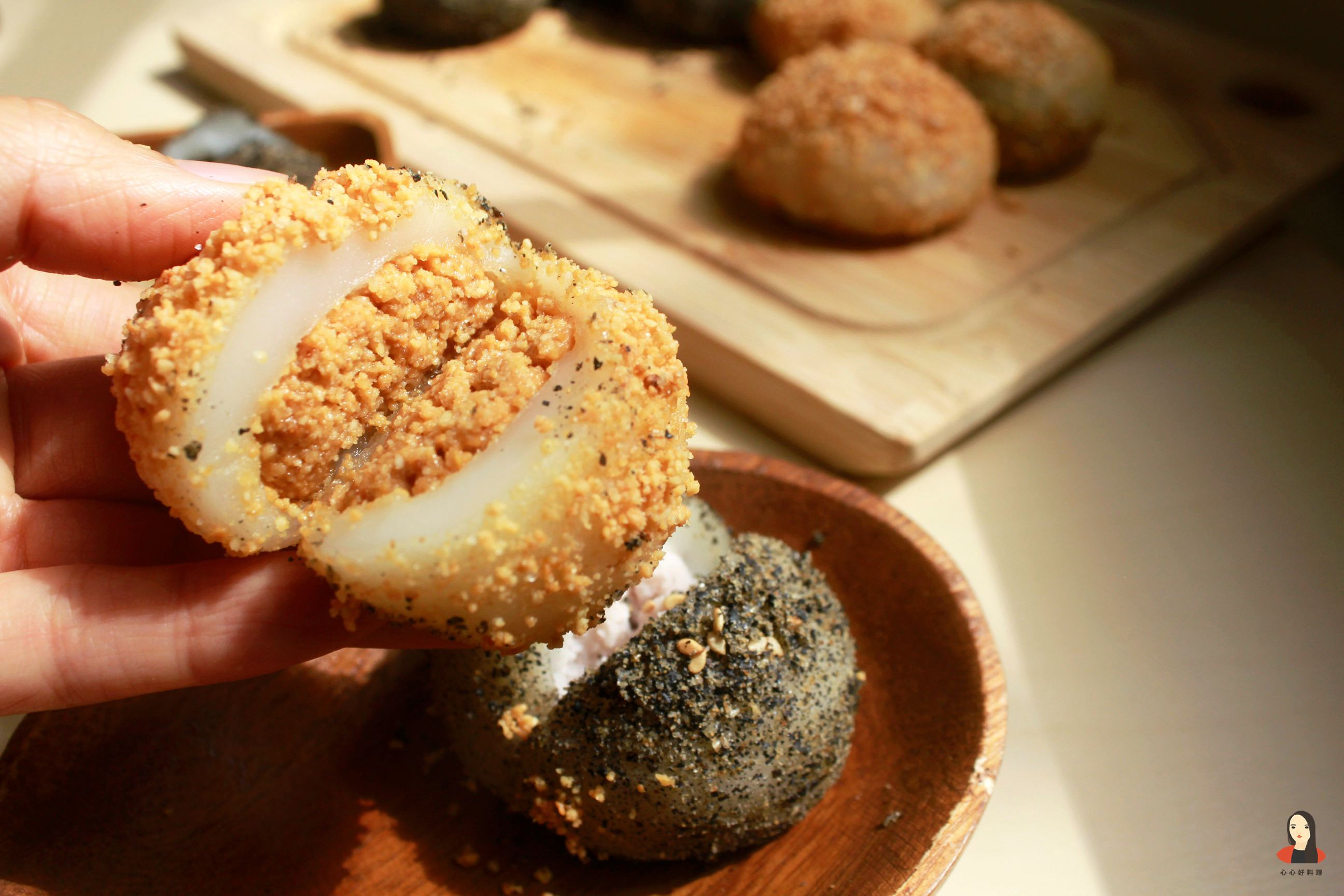 包餡傳統麻糬｜花生、芝麻、紅豆、芋頭 by 心心 Xinxin