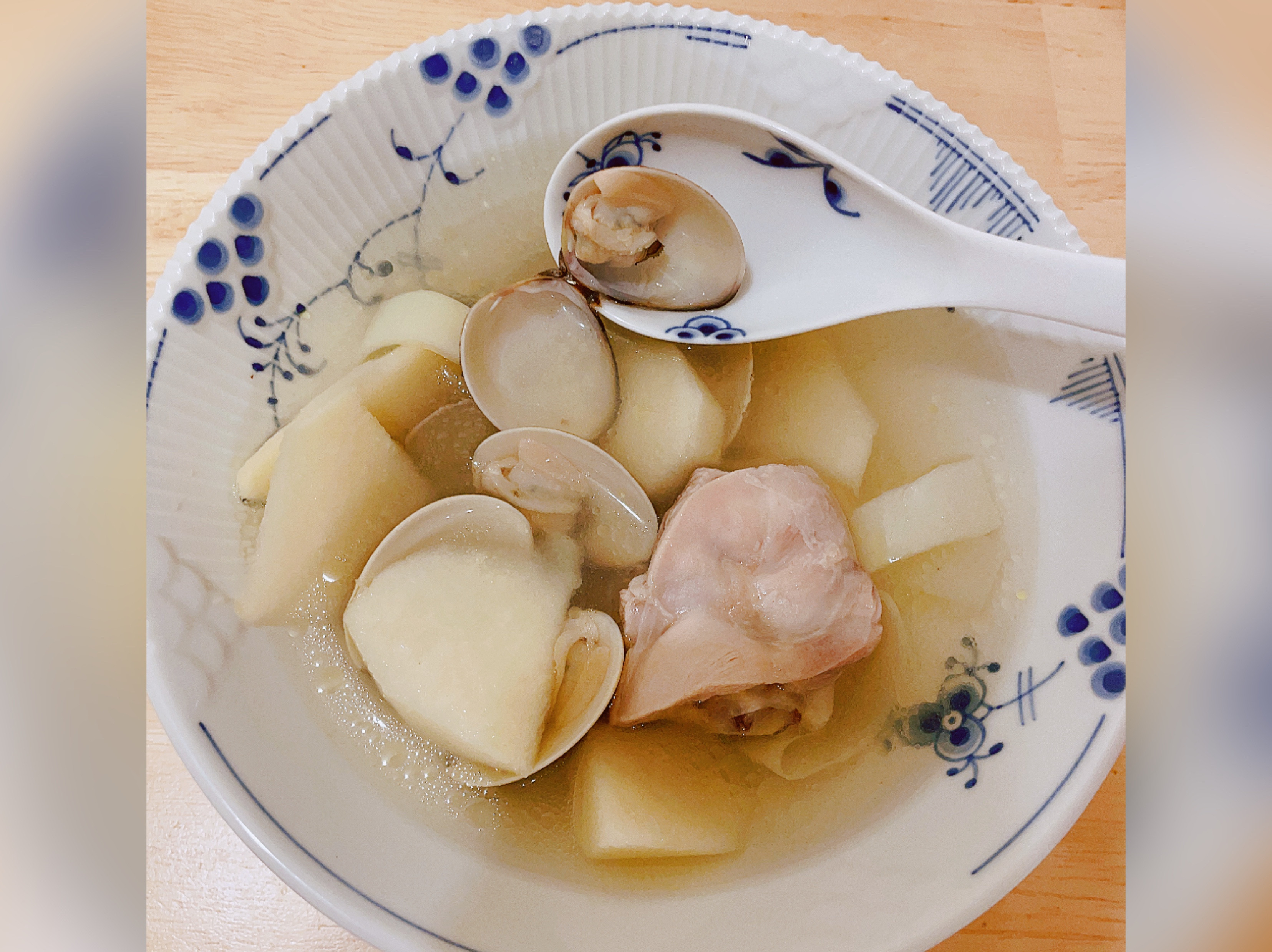 竹筍蛤蜊雞湯（電鍋料理）