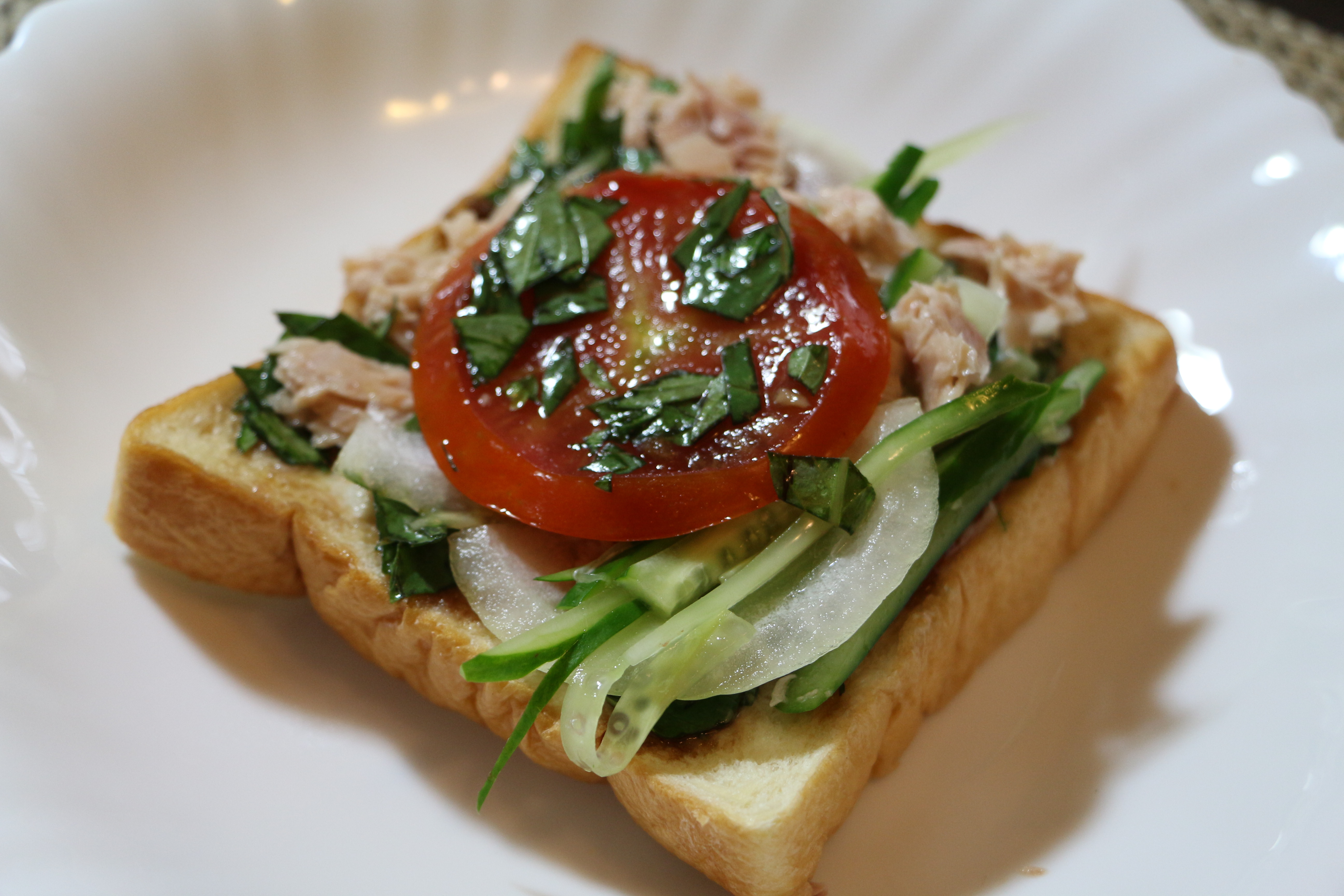健康蔬食鮪魚三明治
