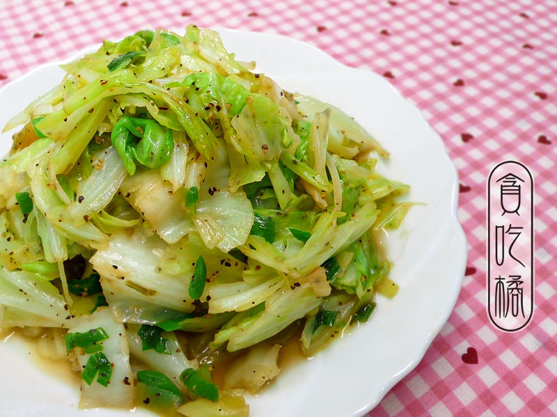 鐵板風捲心菜 ◆華麗風高麗菜 4 