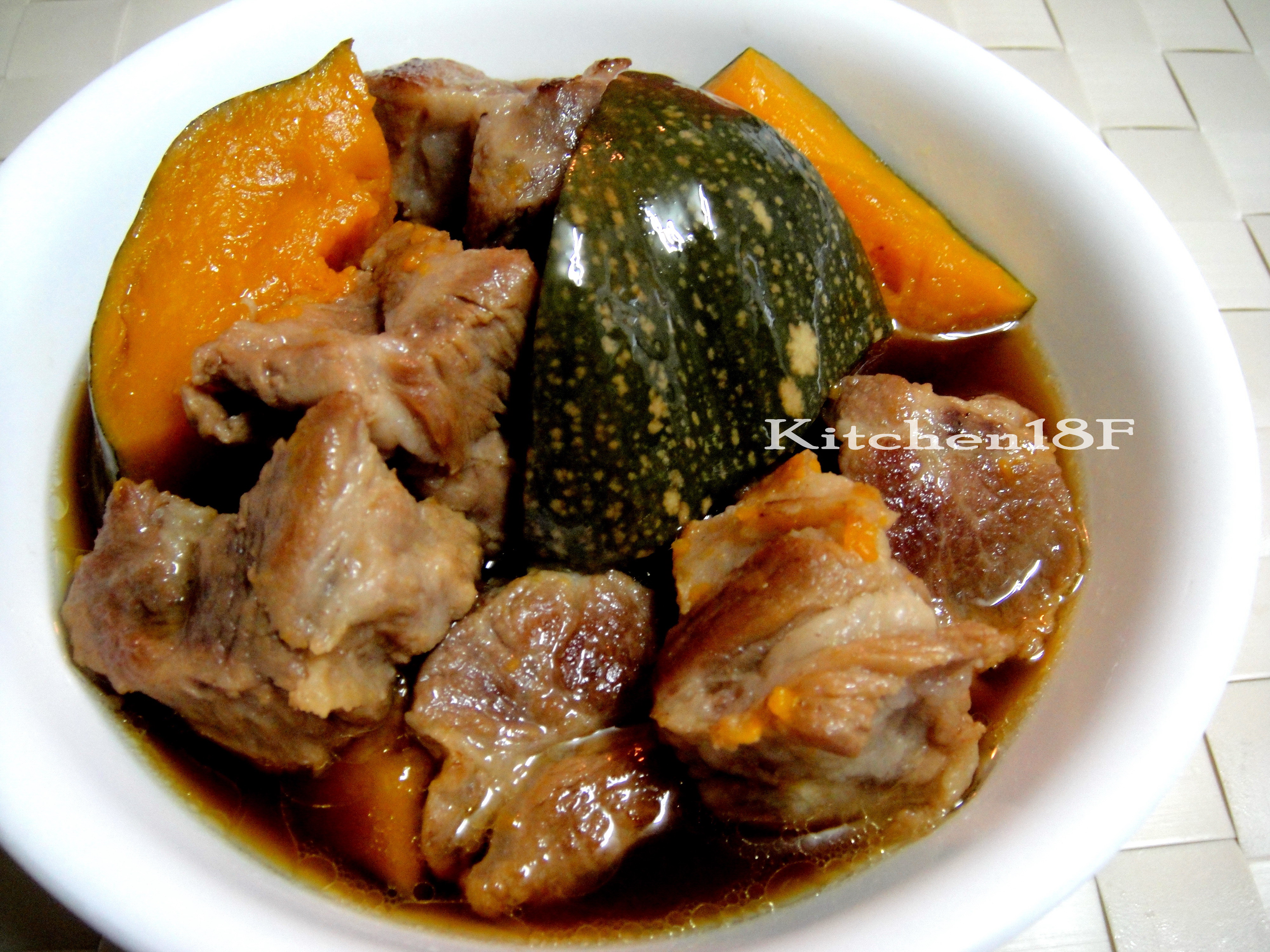 南瓜燉肉 電鍋料理 Lsy美肌養成秘笈 By 18食堂 愛料理