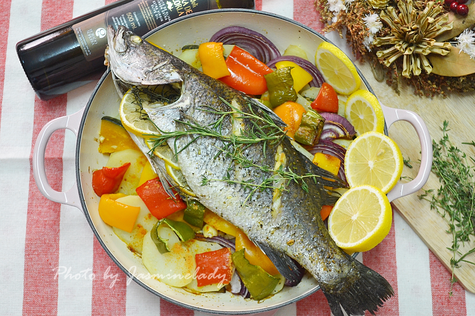 地中海香料烤魚│簡單豐富的烤箱料理