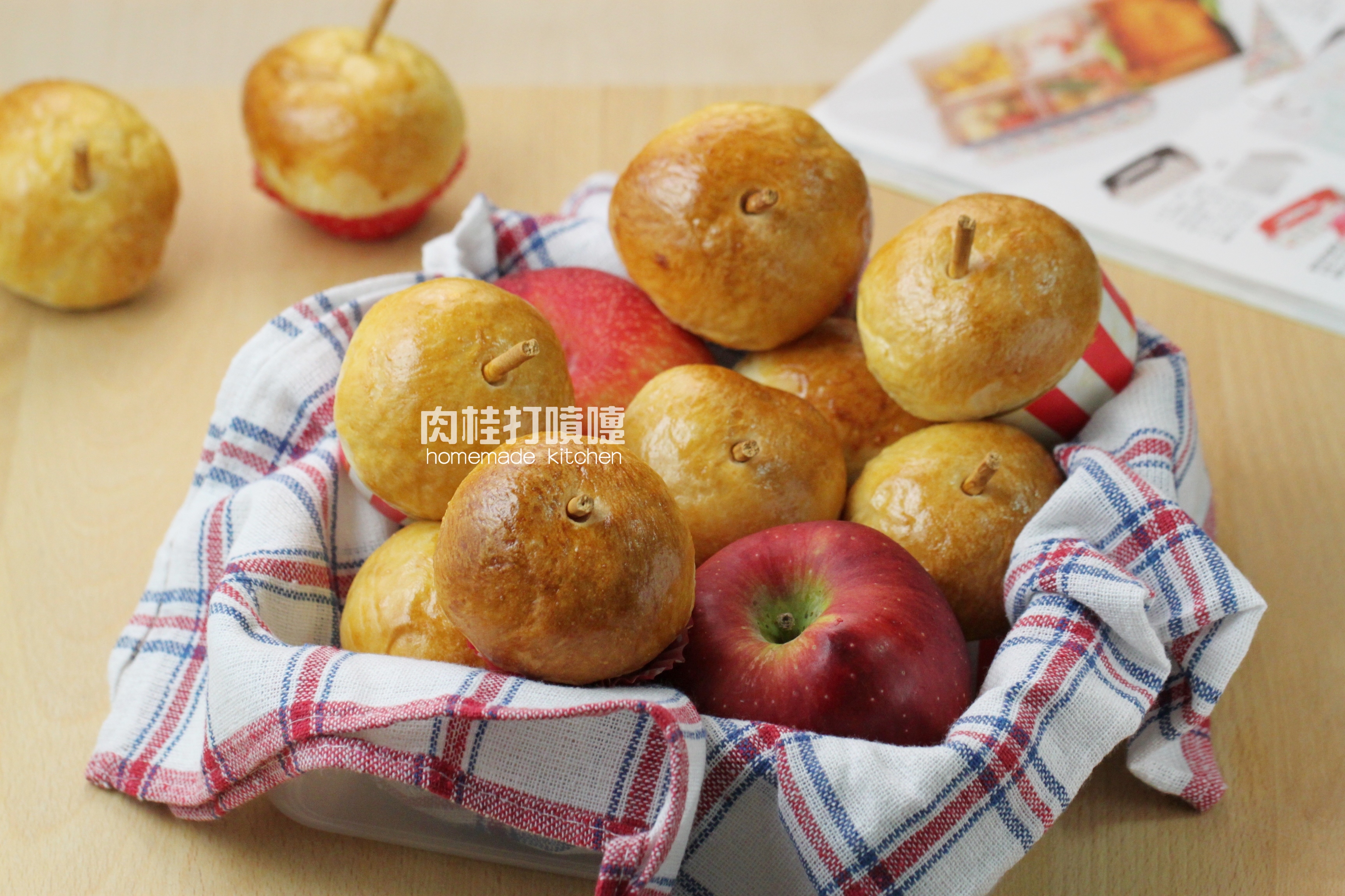 迷你蘋果造型麵包