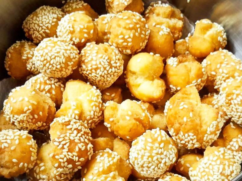 【年节小吃】开口笑