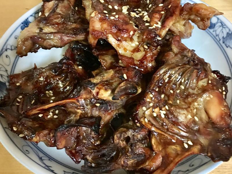 烧烤鸡胸骨,有水波炉真方便