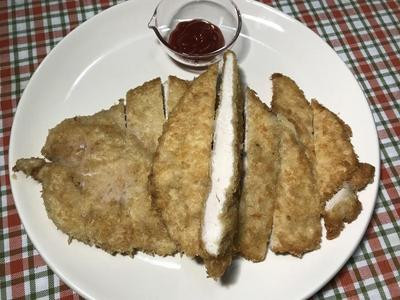 切片完成！
可沾取番茄醬吃、或者直接吃也很好吃喔！
