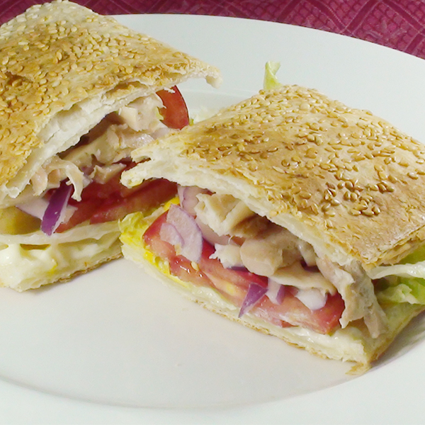 燻雞胡麻子夾餅 即食創意 By 家樂福廚房 愛料理 燻雞胡麻子夾餅 即食創意 By 家樂福廚房 愛料理