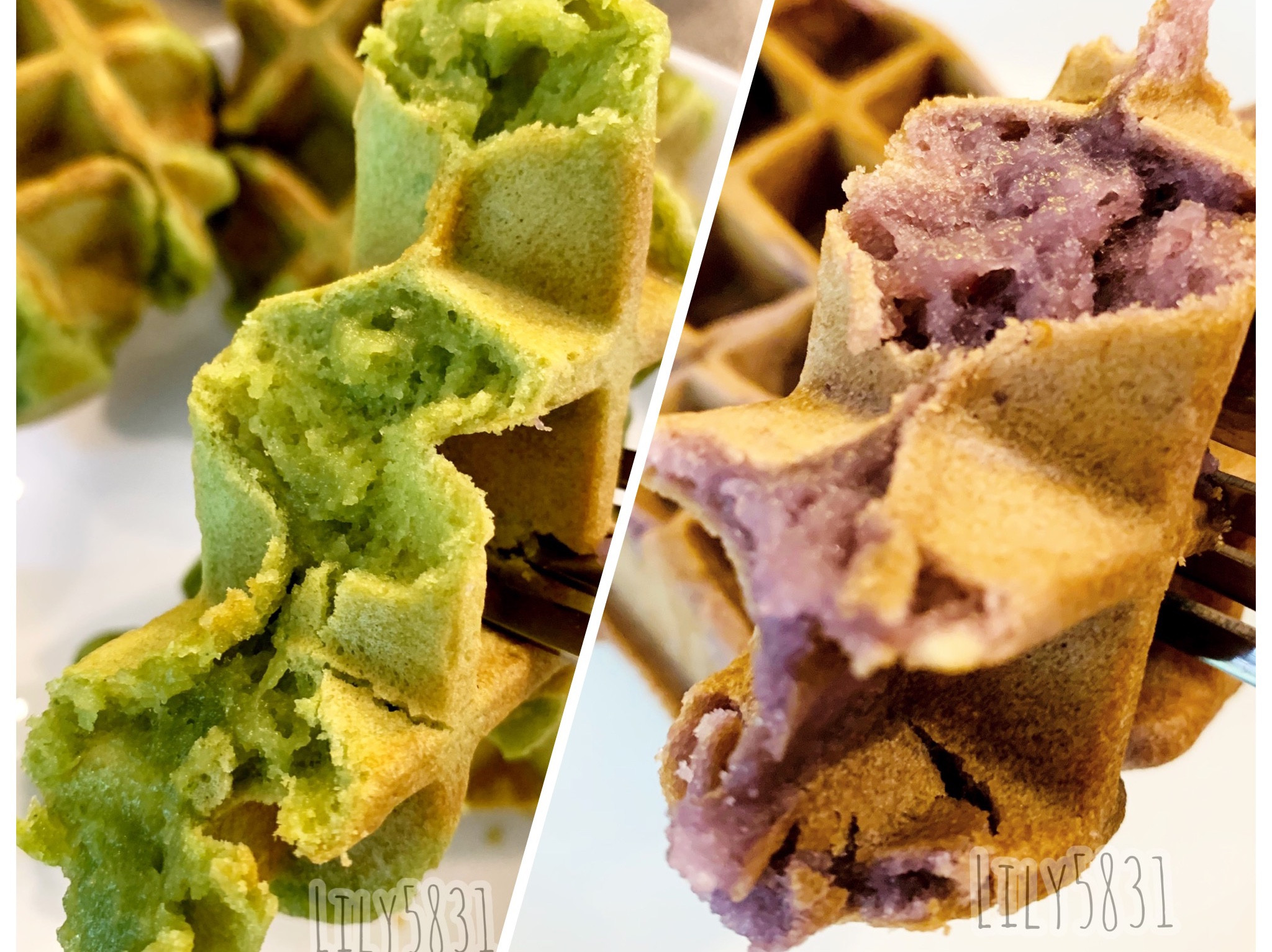 《QQ麻糬格子鬆餅》簡單，不用預拌粉 ！ by lily5831