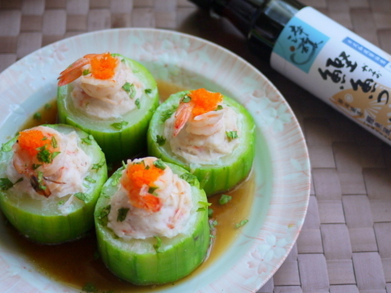 清蒸海味丝瓜盅-淬酿节气食谱