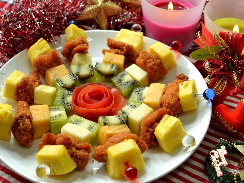 韩式炸鸡水果串【小七派对美食】